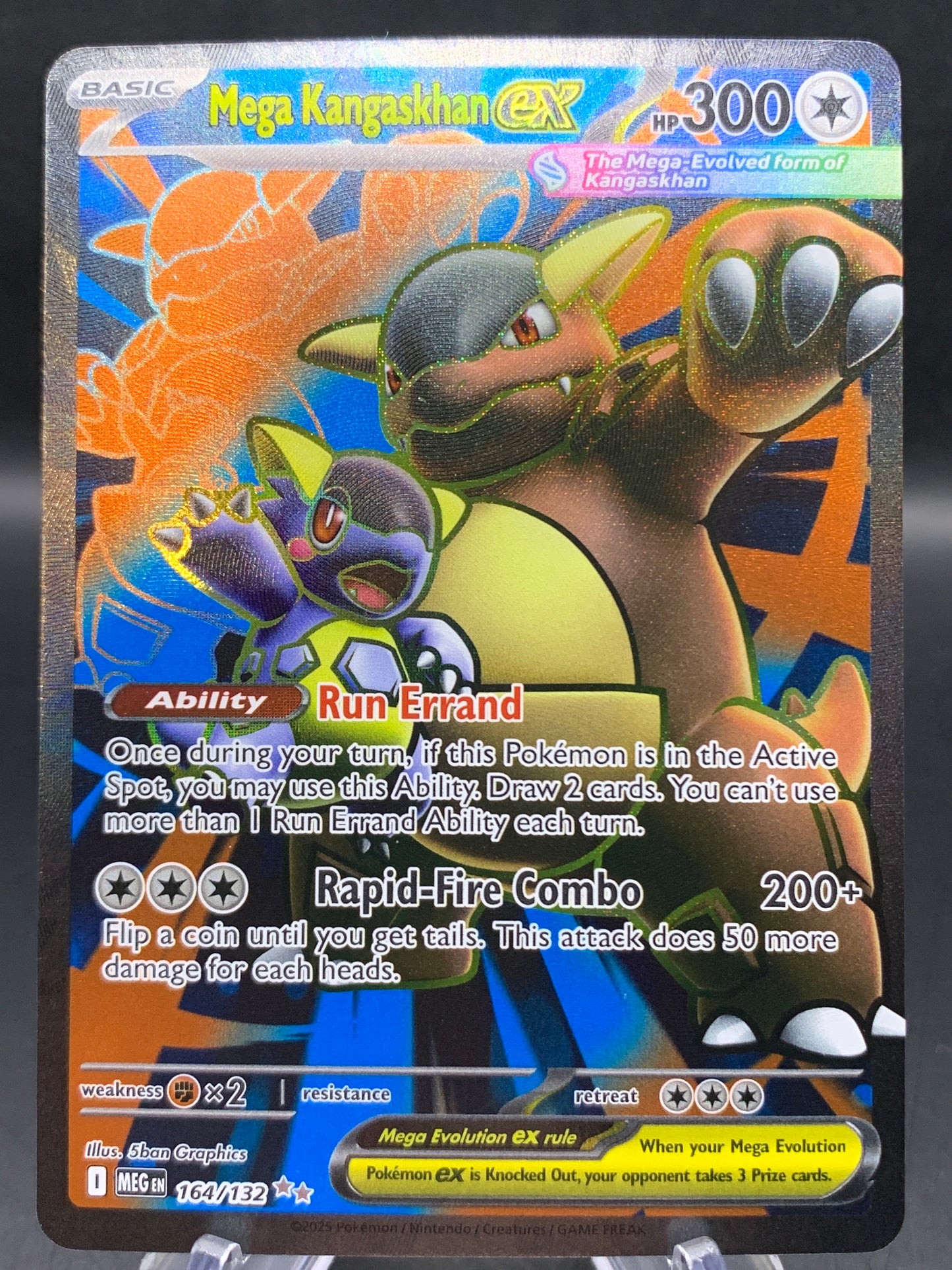 Pokémon TCG: 2025 Mega Kangaskhan ex 164/132 MEG: Mega Evolution