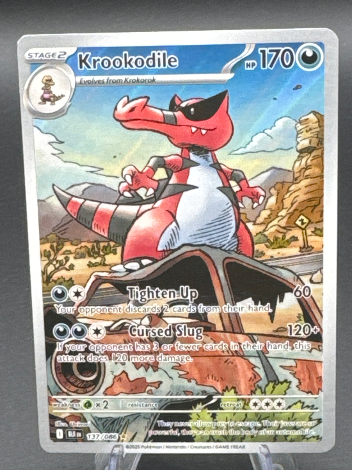 Pokémon TCG: 2025 Krookodile 137/086 SV: Black Bolt
