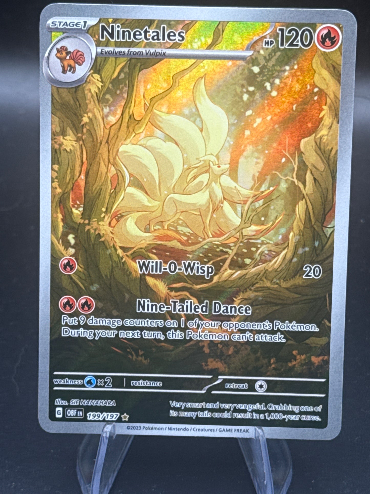 Pokémon TCG: 2023 Ninetales - 199/197 - SV: Obsidian Flames