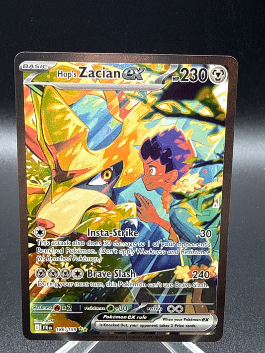 Pokémon TCG: 2025 Hop's Zacian ex 186/159 SV: Journey Together