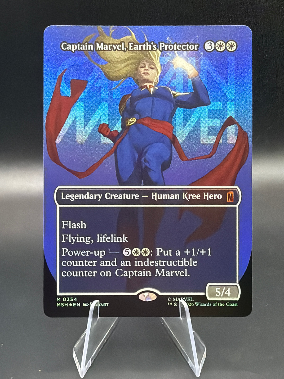 MTG TCG: 2026 Captain Marvel, Earth's Protector (Borderless) (0354) - Marvel Super Heroes (MSH)