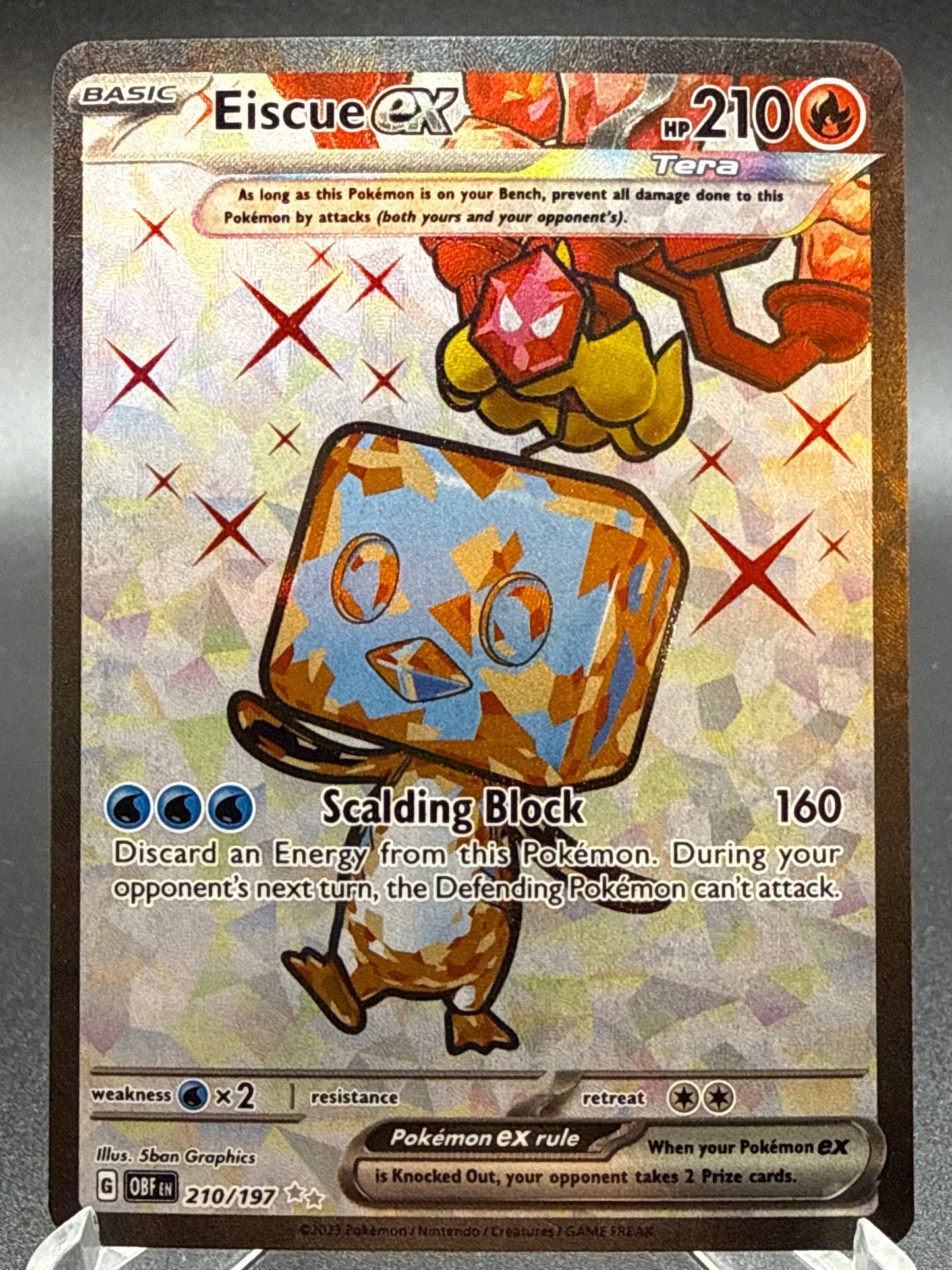 Pokemon TCG 2023 Eiscue ex 210/197 S&V: Obsidean Flames