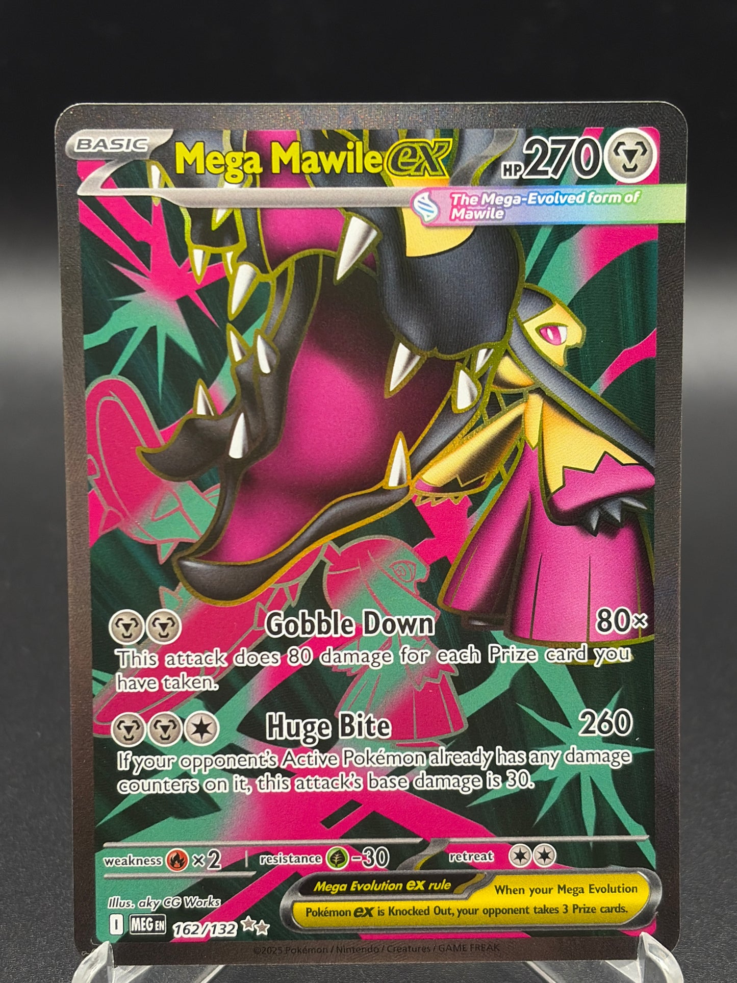 Pokémon TCG: 2025 Mega Mawile ex - 162/132 - MEG: Mega Evolution