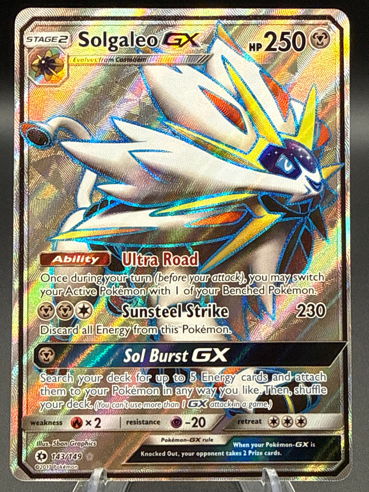 Pokémon TCG: 2017 Solgaleon GX - 143/149 - Sun & Moon Base Set