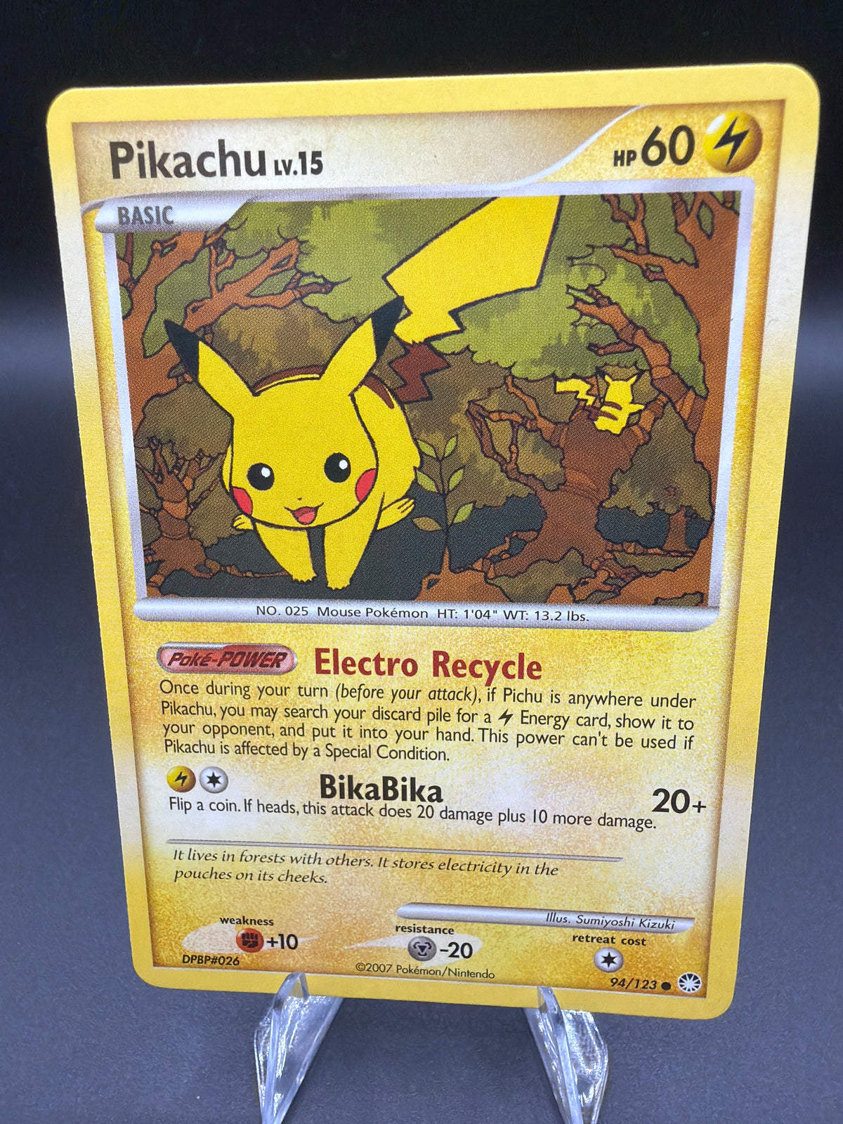 Pokémon TCG: 2007 Pikachu Lv.15 94/123 - Mysterious Treasures