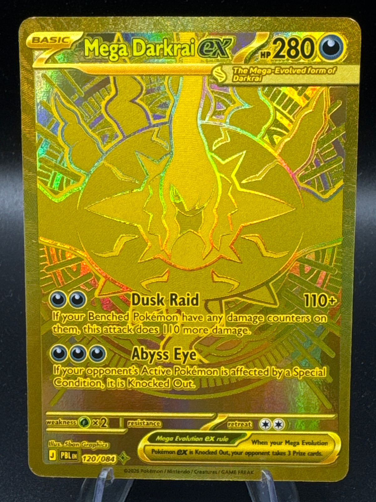 Pokémon TCG: 2026 Mega Darkrai ex - 120/084 - ME05: Pitch Black