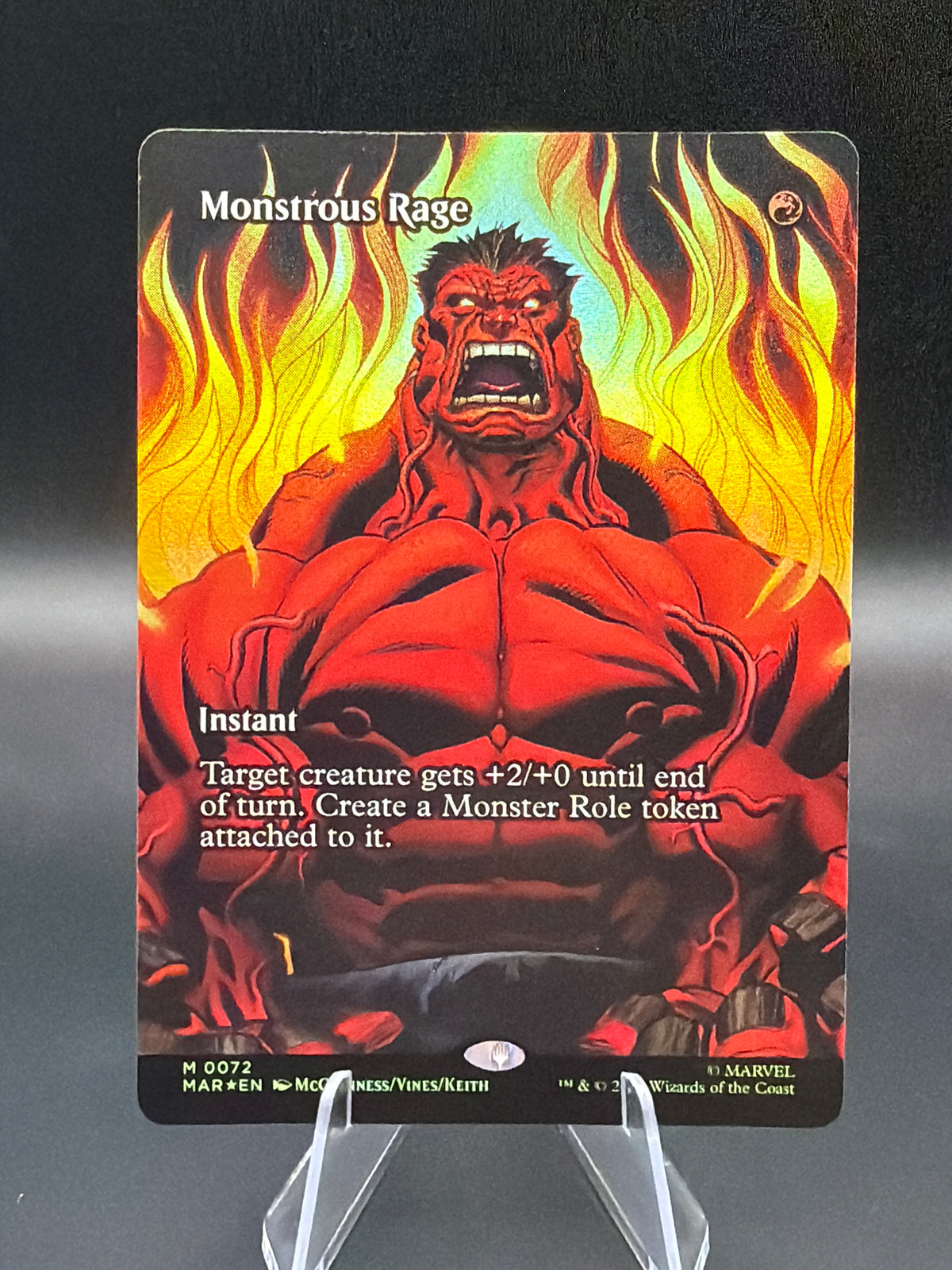 MTG TCG: 2026 Monstrous Rage (Borderless) - 0072 - Marvel Universe Eternal-Legal (MAR)