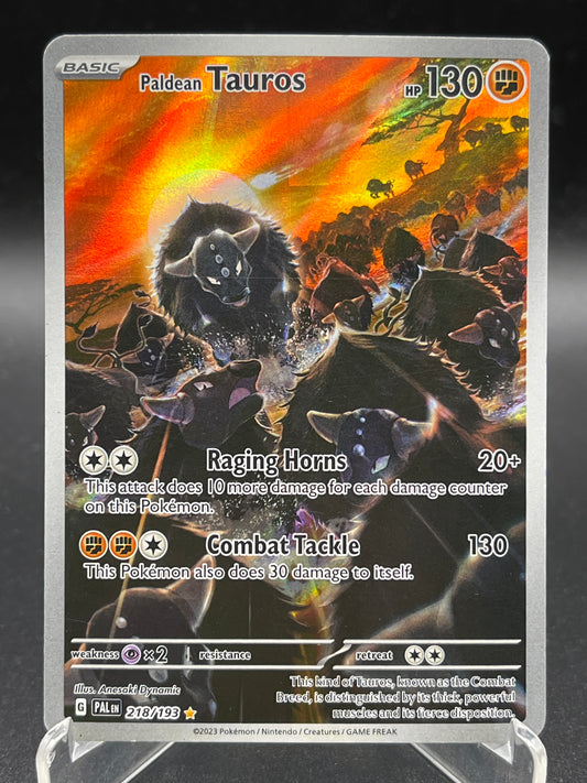 Pokémon TCG: 2023 Paldean Tauros 218/193 - Paldea Evolved (Lightly Played)