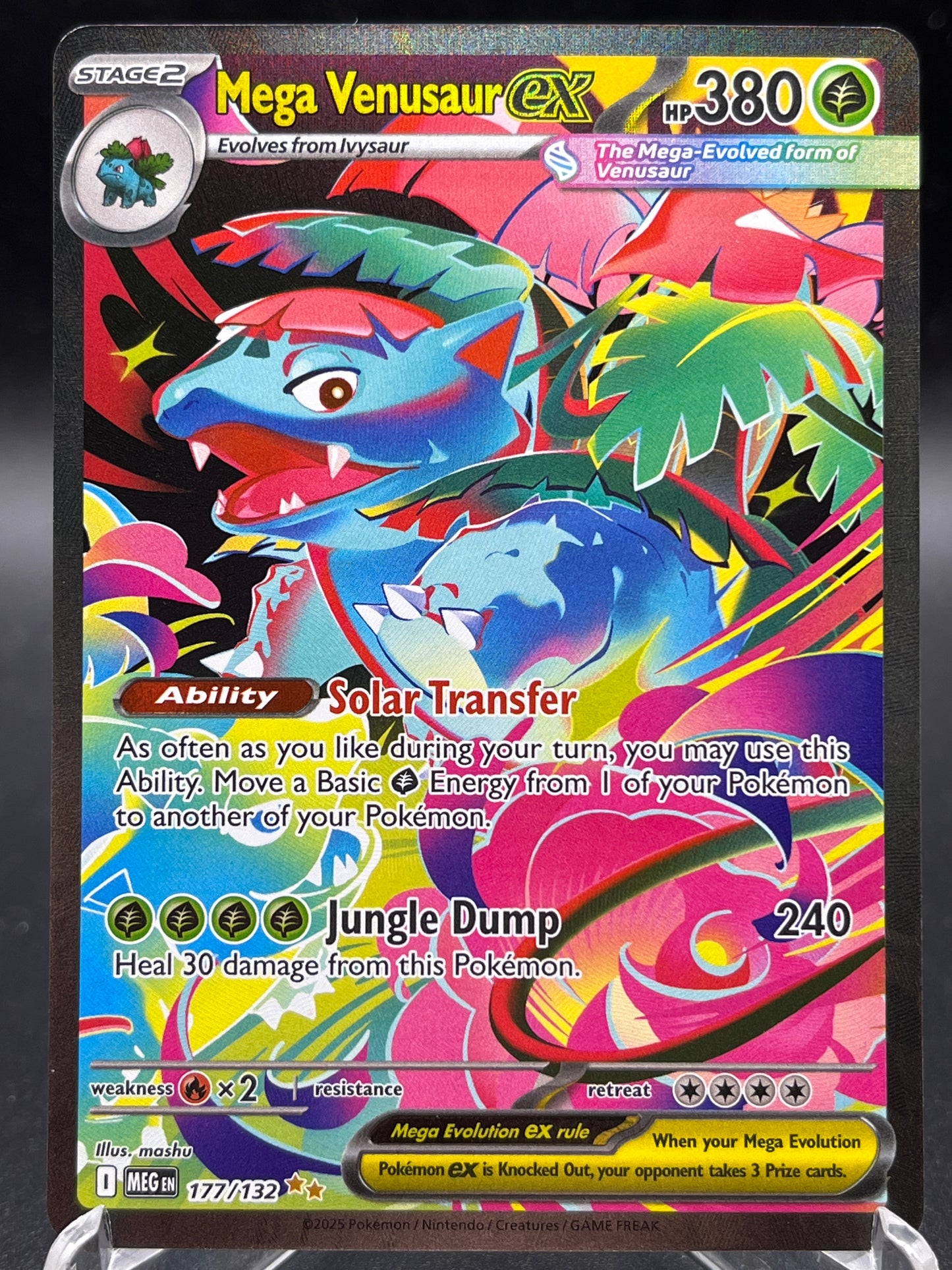 Pokémon TCG: 2025 Mega Venusaur ex 177/132 MEG: Mega Evolution