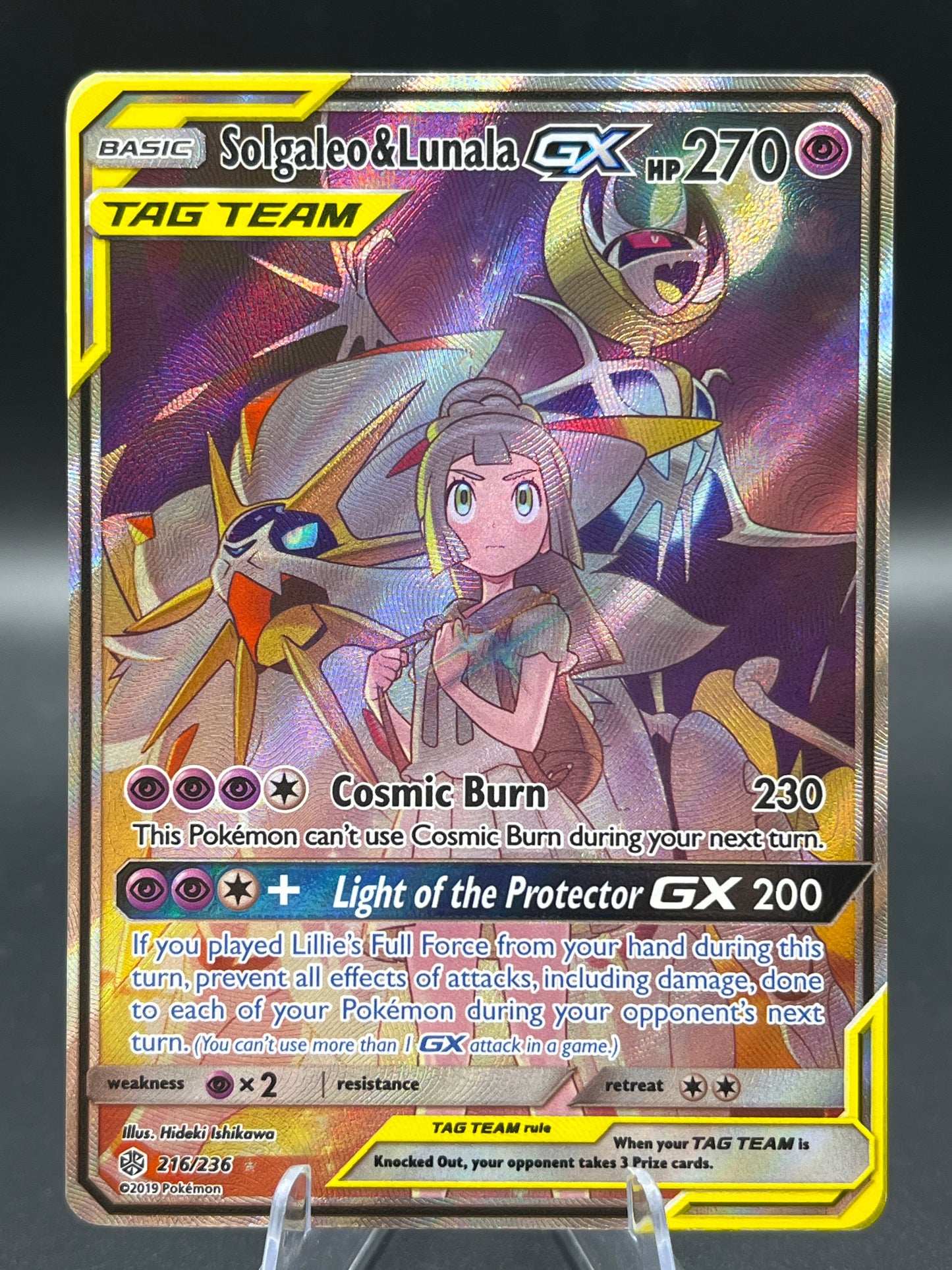 Pokémon TCG: 2019 Solgaleo & Lunala GX 216/236 - SM: Cosmic Eclipse