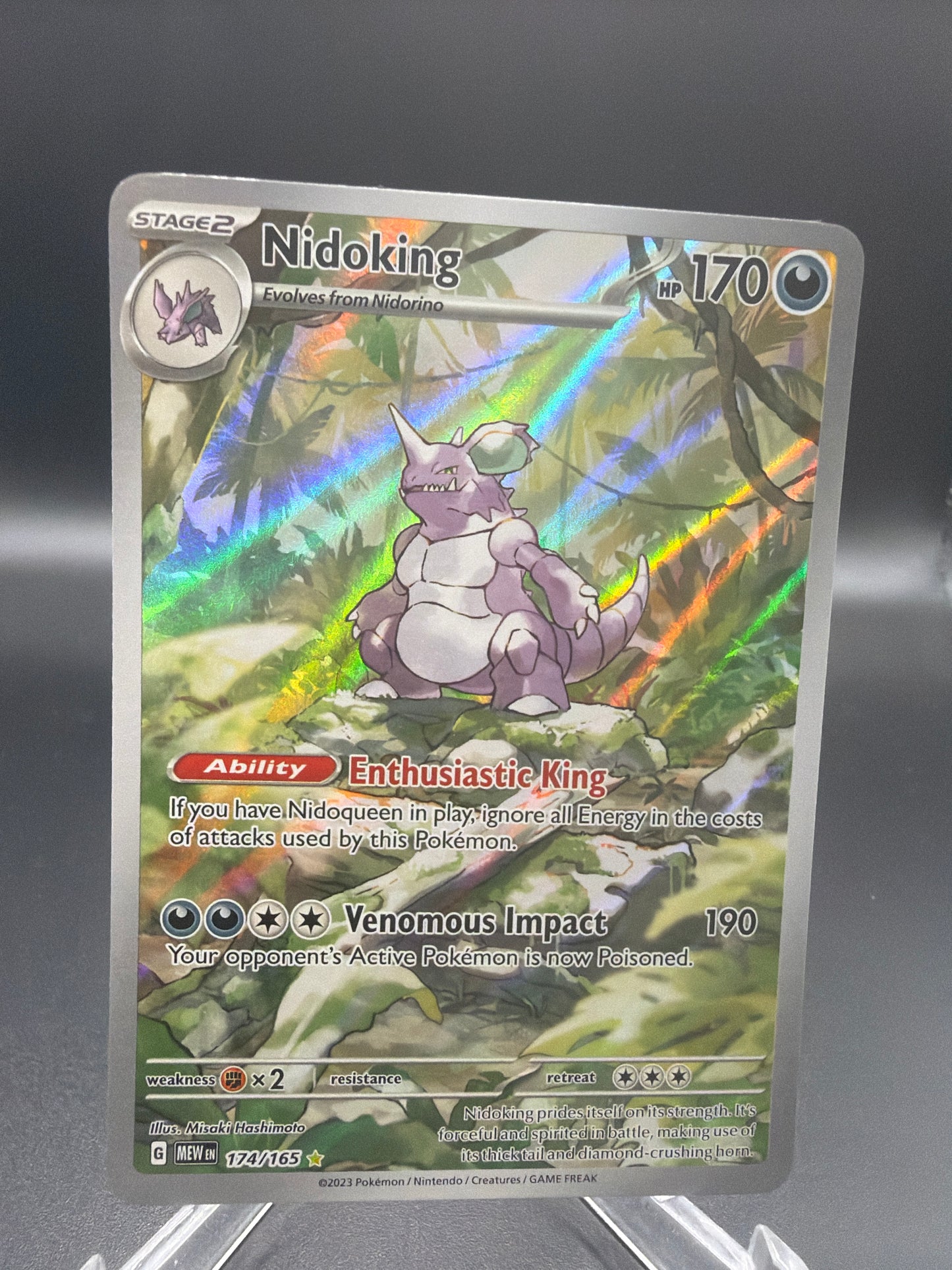 Pokémon TCG: 2023 - Nidoking - 174/165 SV: Scarlet & Violet 151