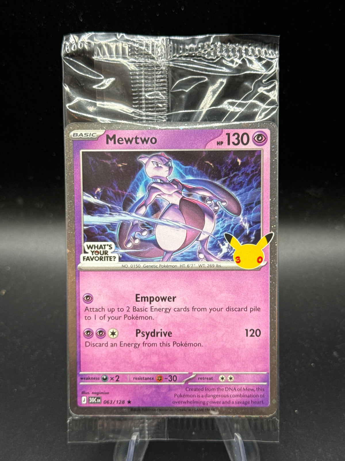 Pokemon TCG: 2026 Mewtwo 063/128 30C Promo Sealed