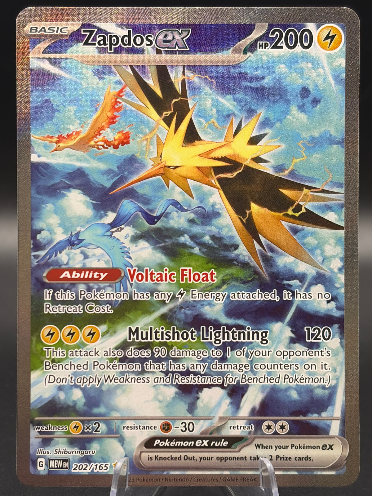Pokémon TCG: 2023 Zapdos ex - 202/165 - SV: Scarlet & Violet 151 LP