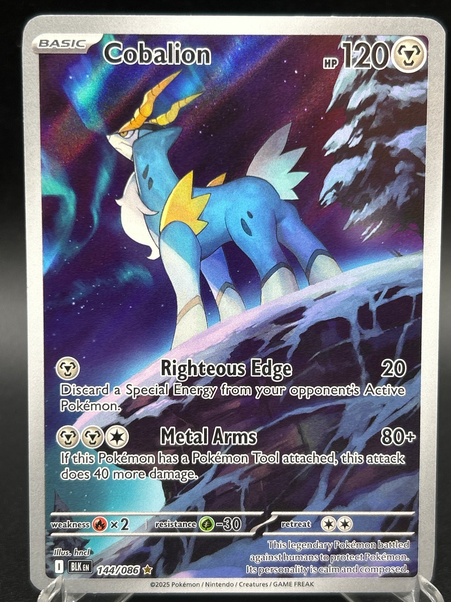 Pokémon TCG: 2025 Cobalion 144/086 SV: Black Bolt