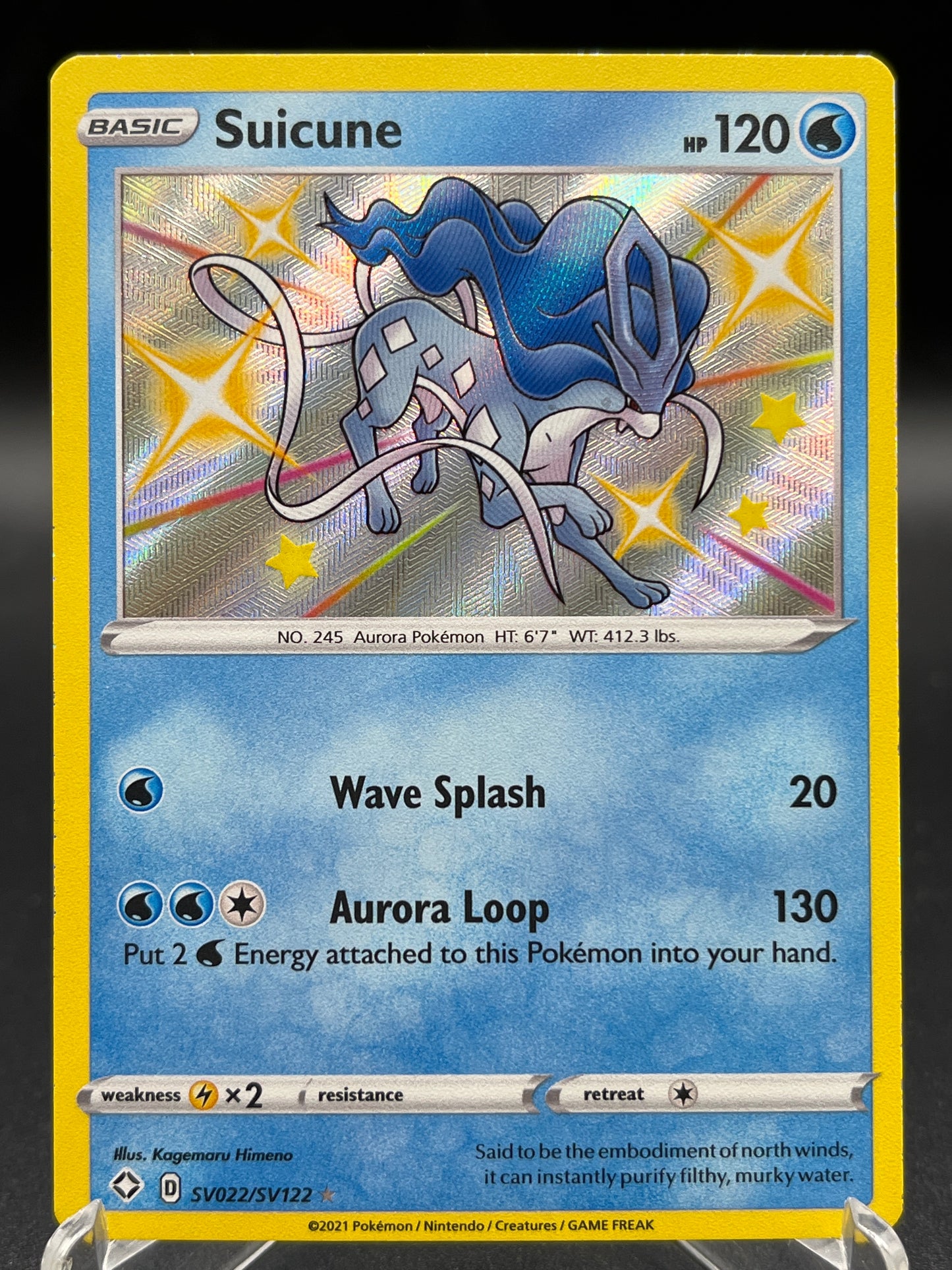 Pokémon TCG: 2021 Suicune SV022/SV122 Sword & Shield Shining Fates