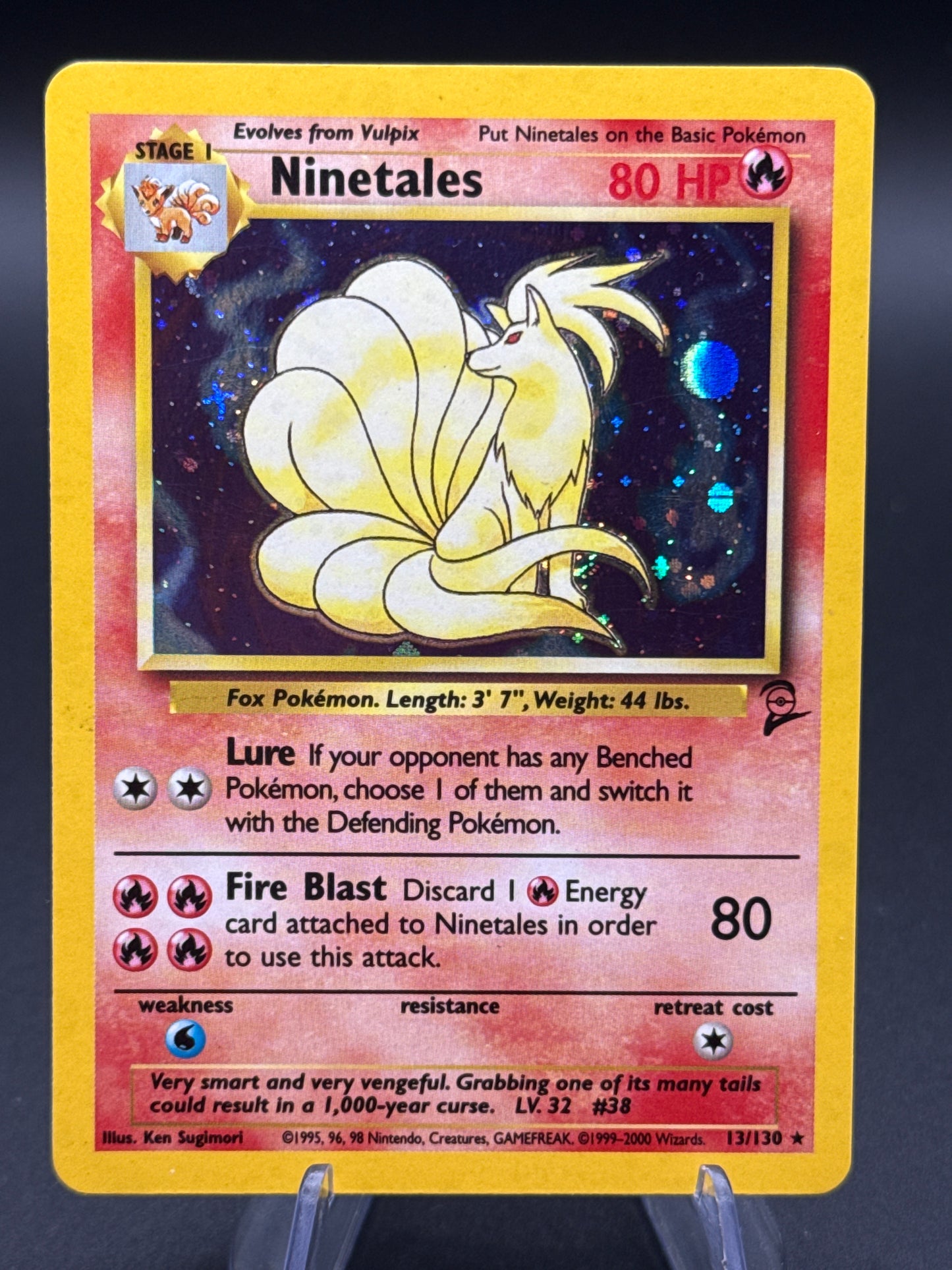 Pokémon TCG: 1999 Ninetales 13/130 Base Set 2 Holo