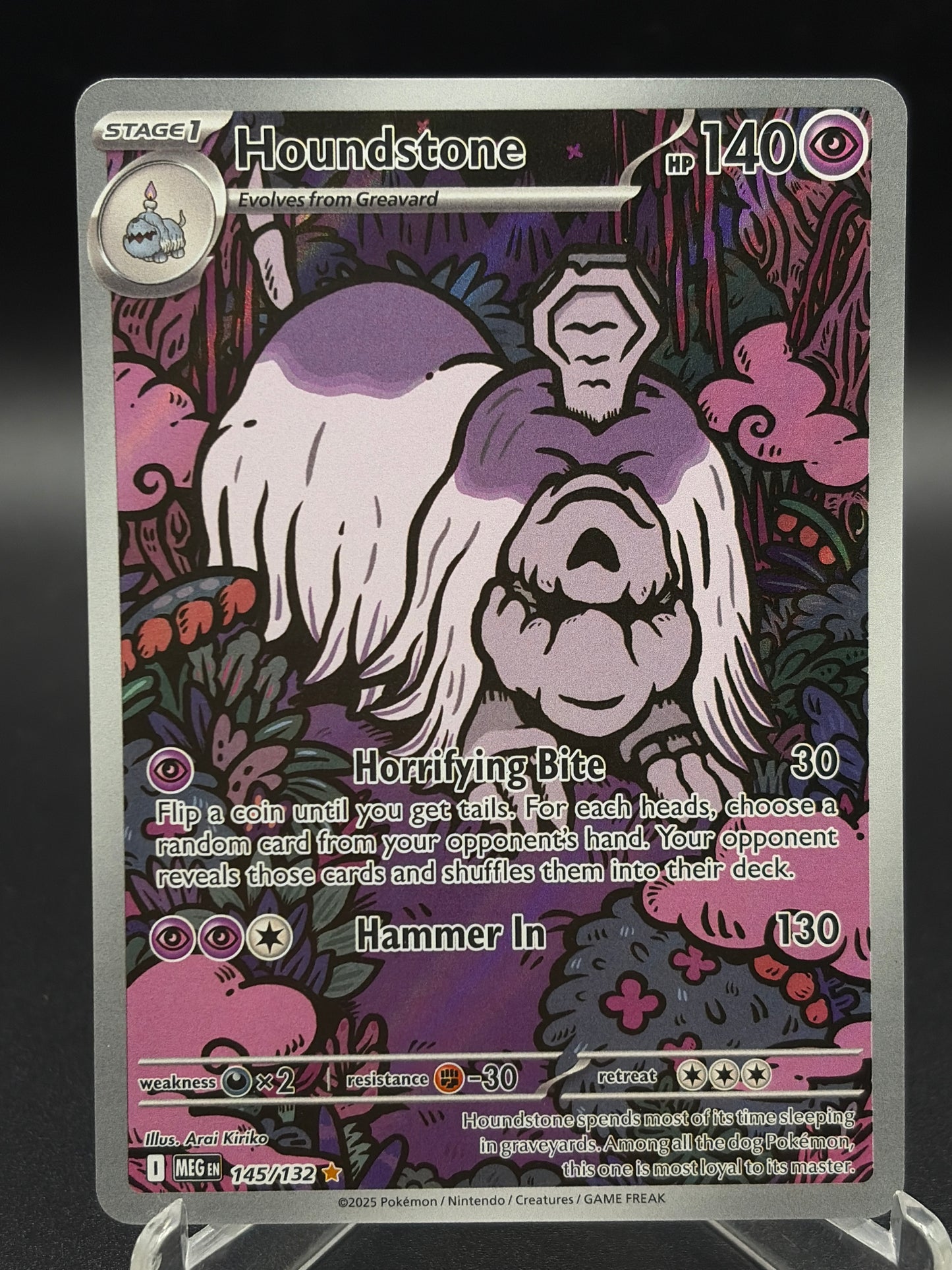 Pokémon TCG: 2025 Houndstone - 145/132 - MEG: Mega Evolution