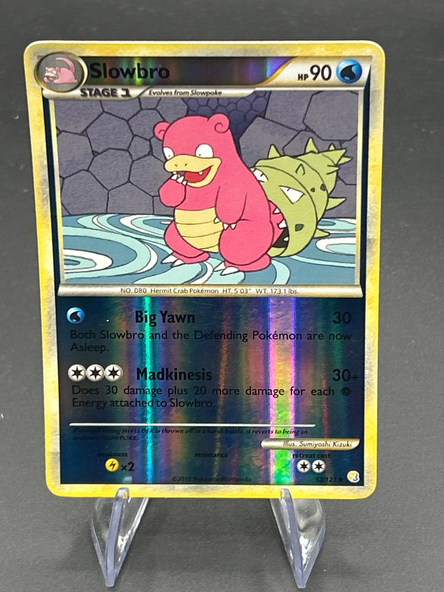 Pokémon TCG: 2010 Slowbro 52/123 - HeartGold Soul Silver - Reverse Holo