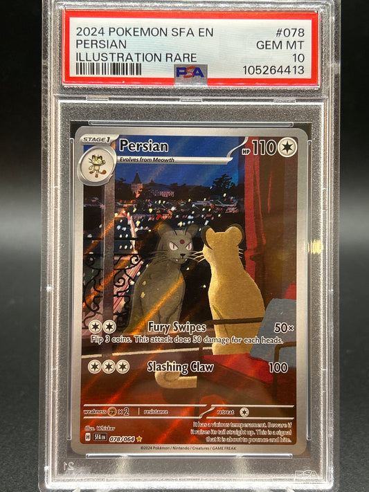 PSA 10 Pokémon TCG: 2024 Persian 078/064 S&V: Shrouded Fable