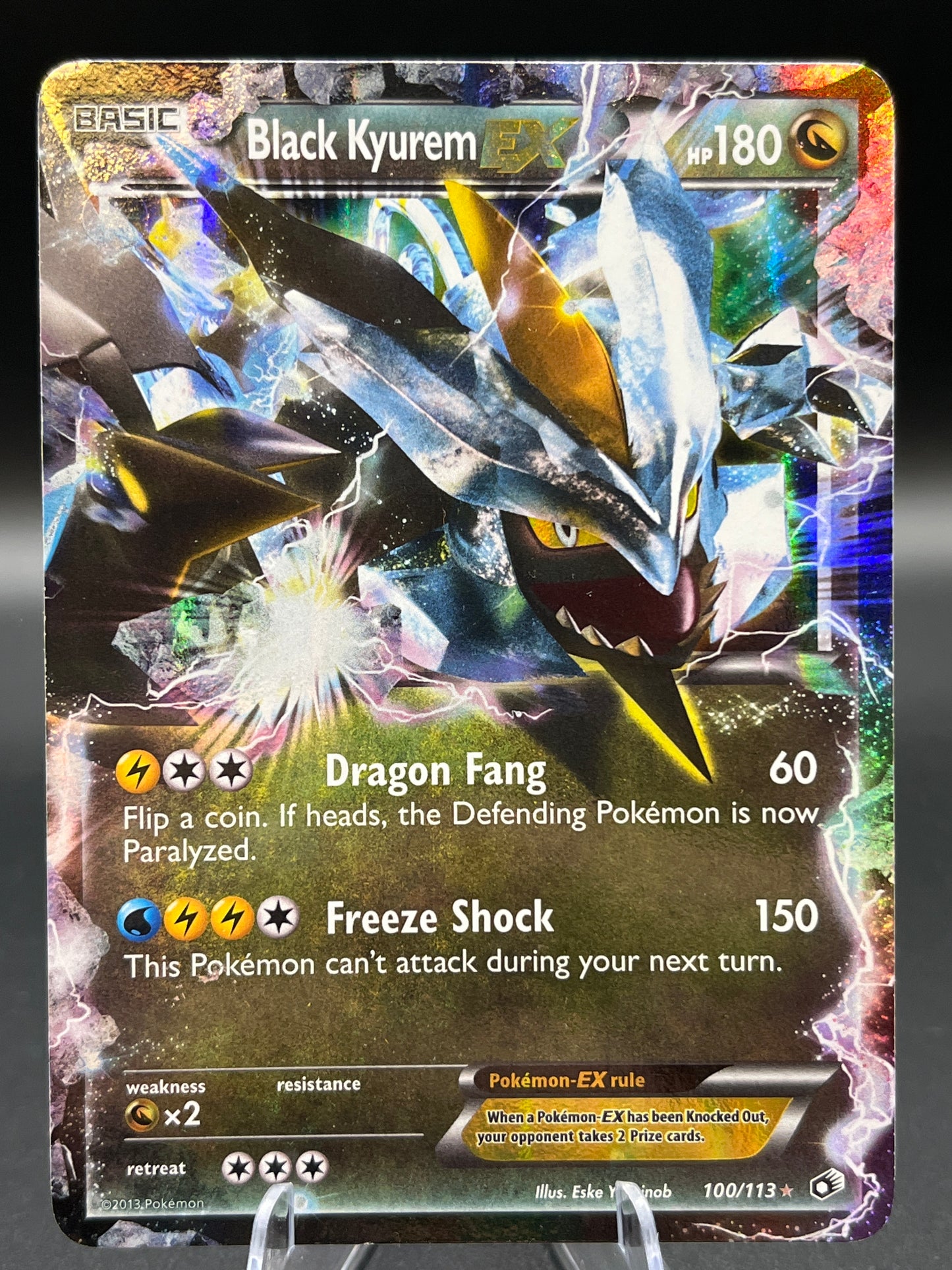Pokémon TCG: 2013 Black Kyurem EX 100/113 Legendary Treasures
