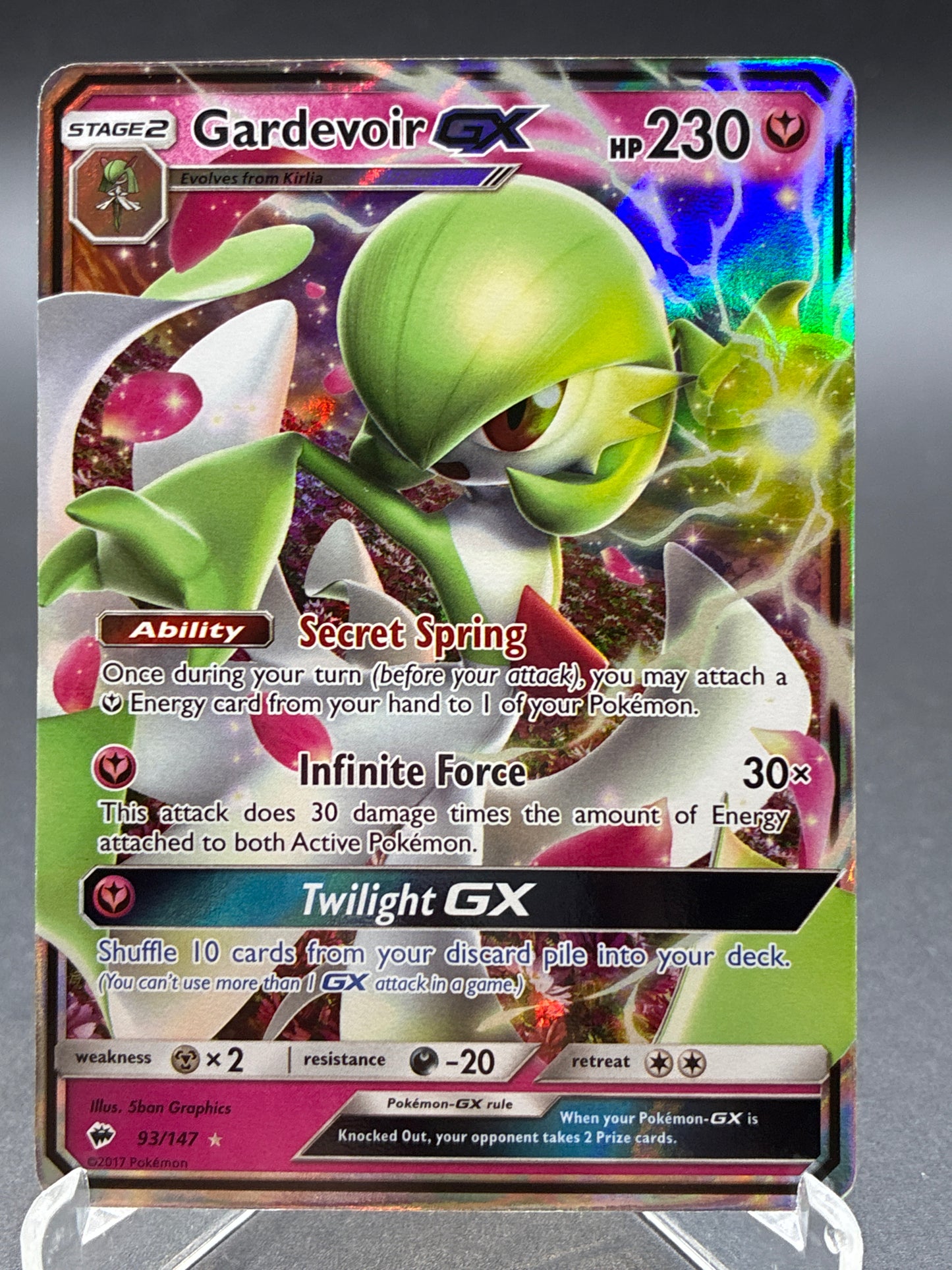Pokémon TCG: 2017 Gardevoir GX - 93/147 - SM: Burning Shadows