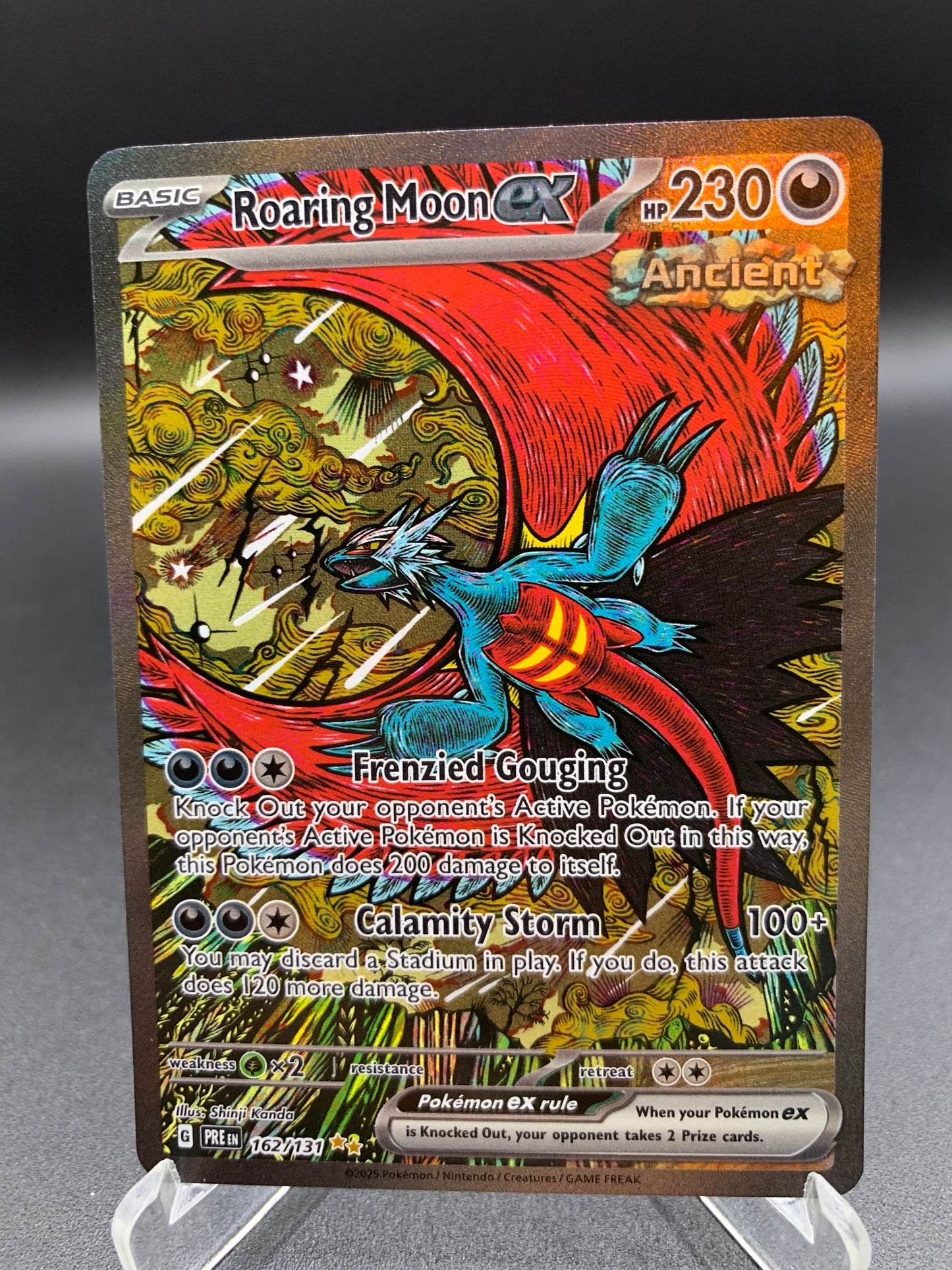 Pokémon TCG: 2025 Roaring Moon ex 162/131 SV: Prismatic Evolutions