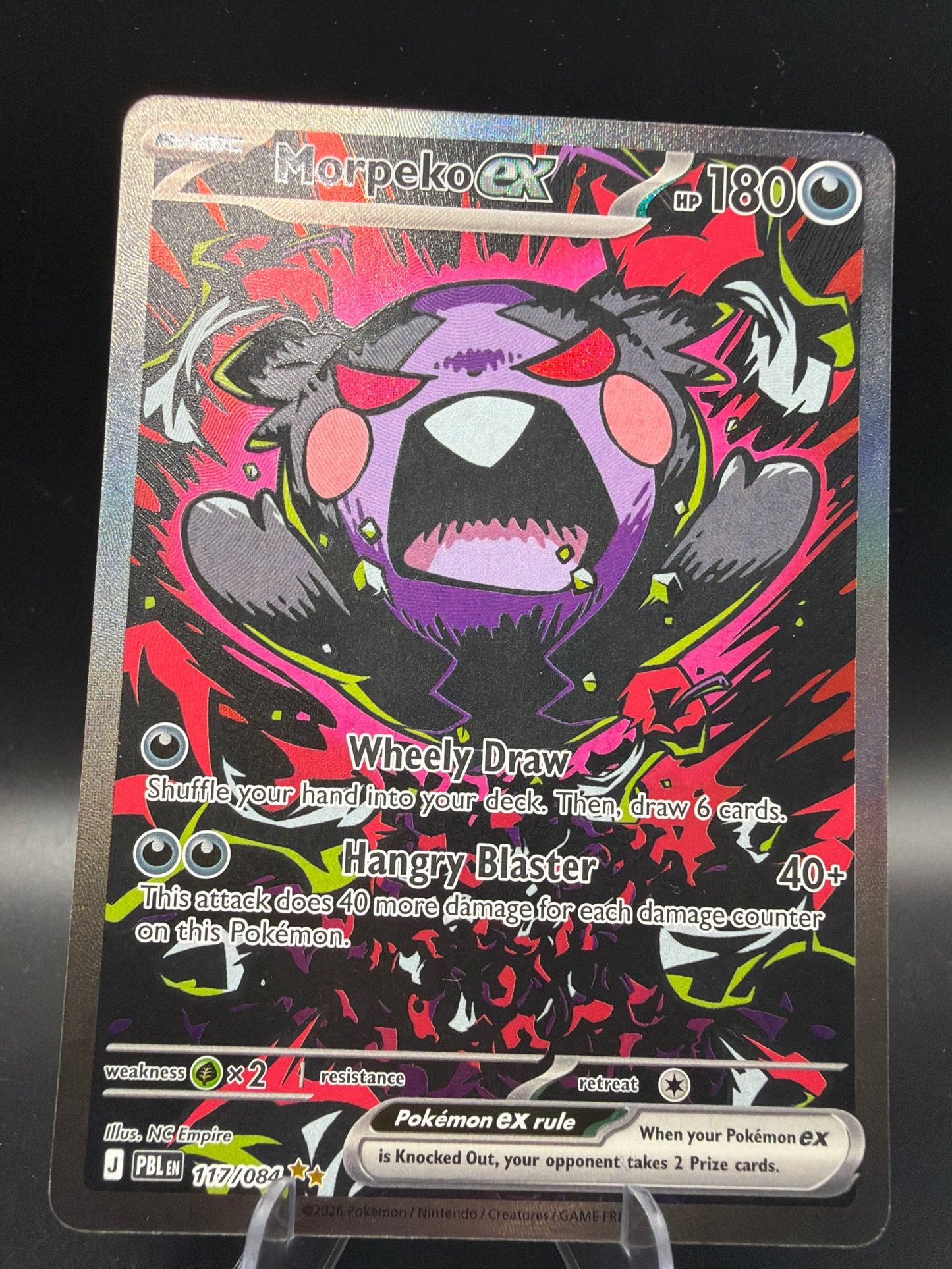 Pokémon TCG: Morpeko ex - 117/084 - ME05: Pitch Black (PBL)