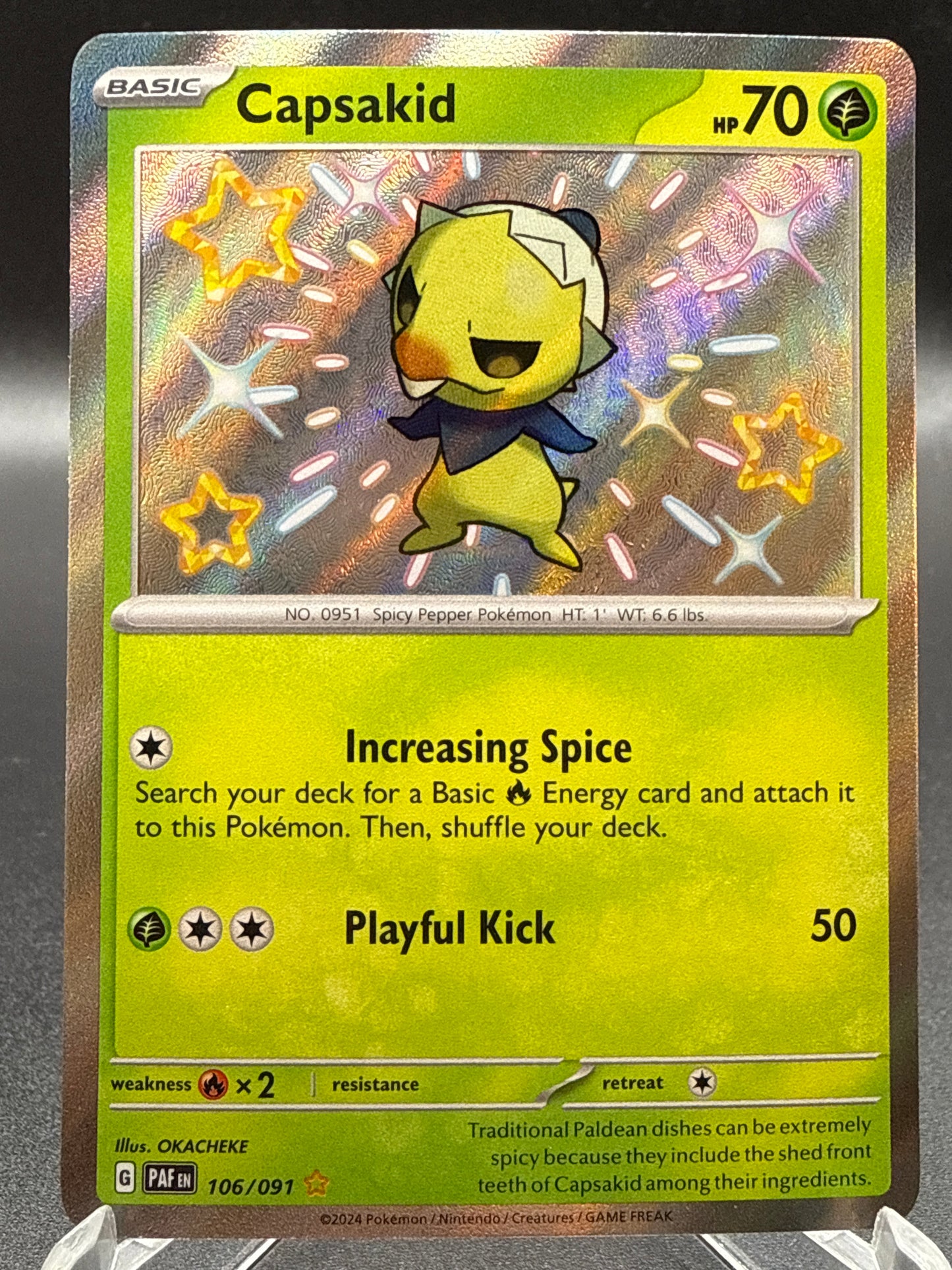 Pokémon TCG: 2024 Capsakid - 106/091 - SV: Paldean Fates