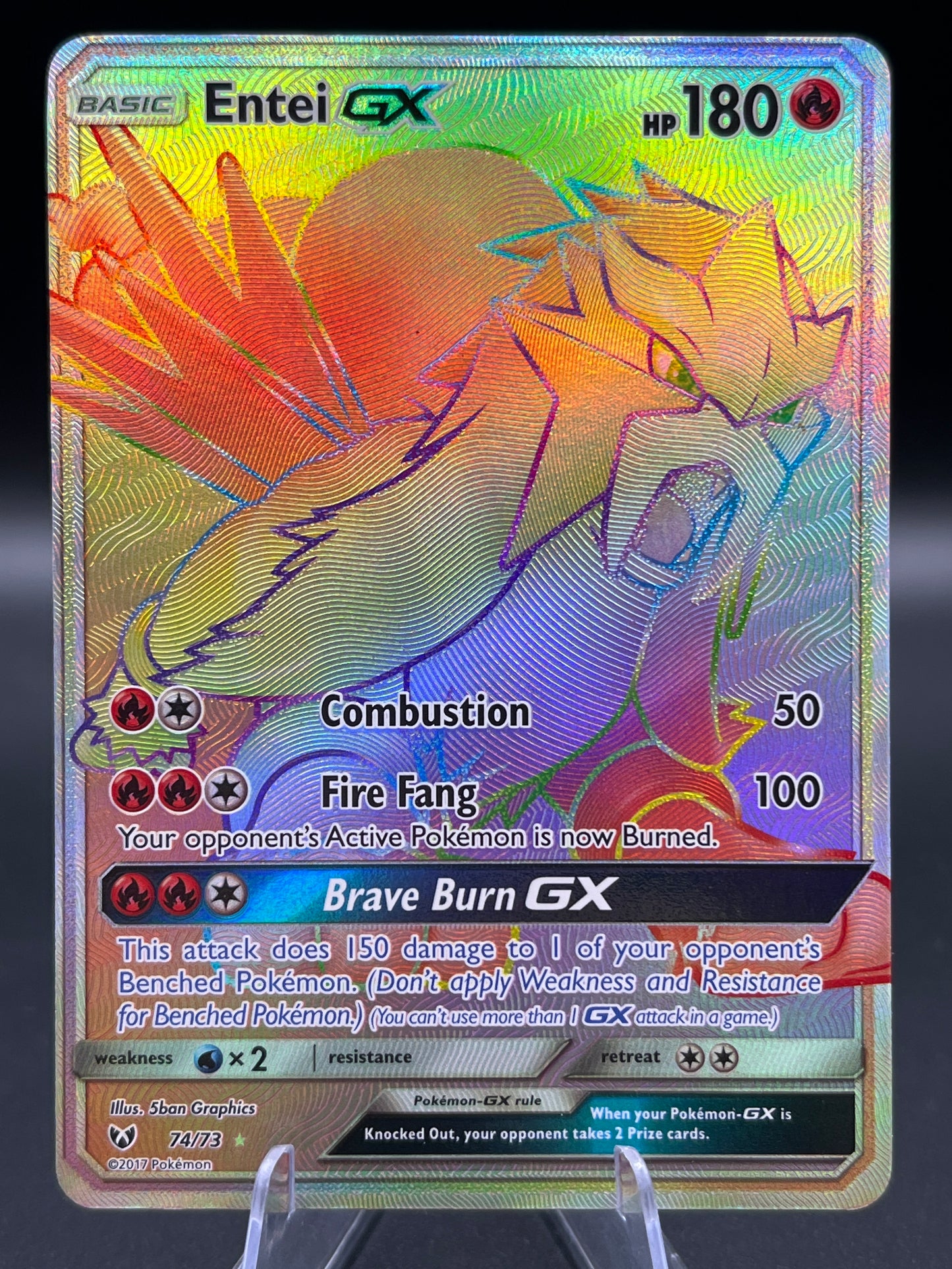 Pokémon TCG: 2017 Entei GX 74/73 S&M: Shining Legends