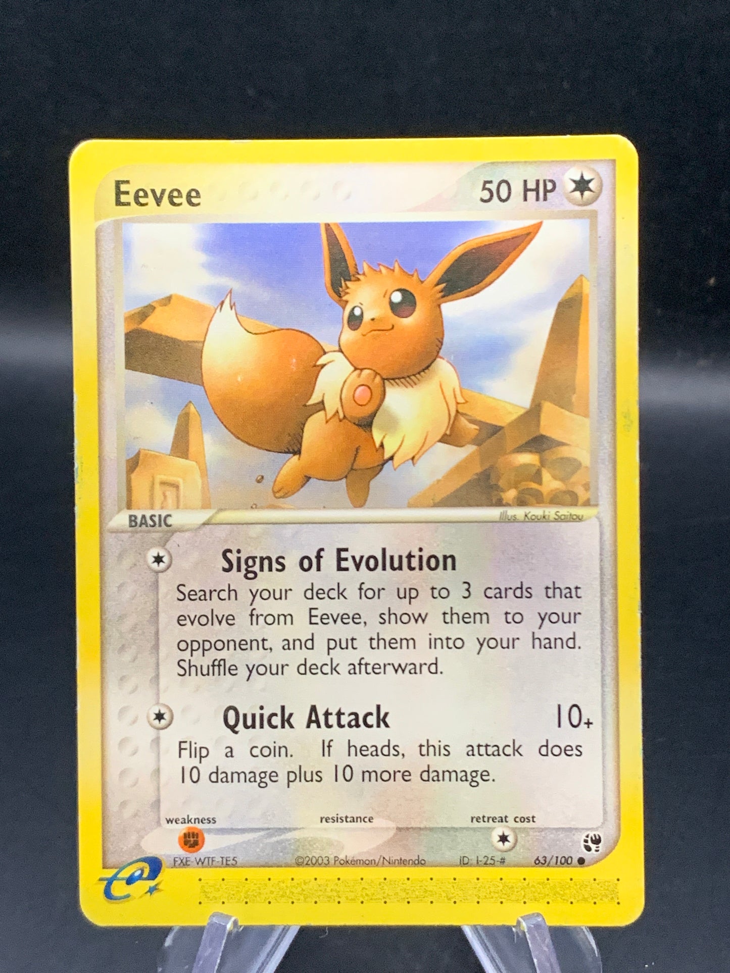 Pokémon TCG: 2003 Eevee  - 63/100 - Sandstorm