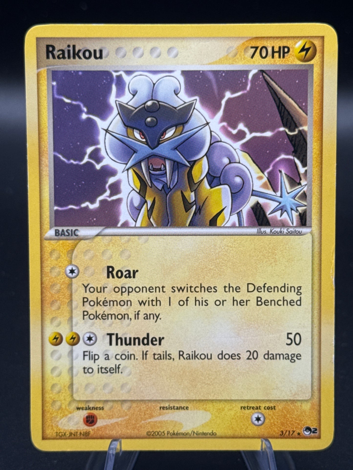 Pokémon TCG: 2005 Raikou 3/17 POP series 2