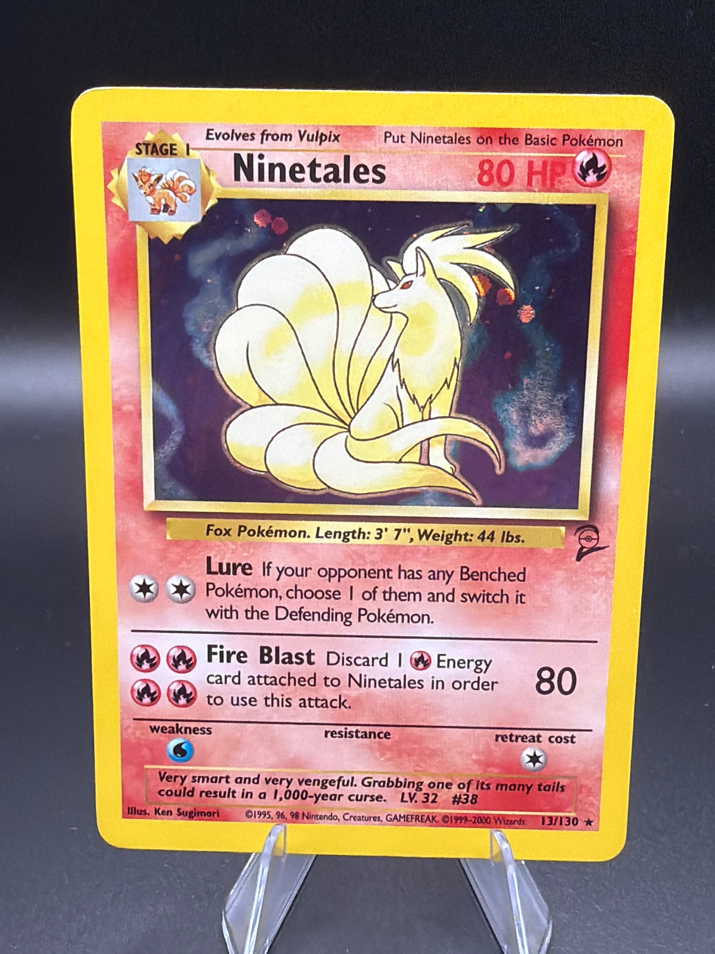Pokémon TCG: 1999 Ninetales 13/130 Base Set 2 Holo