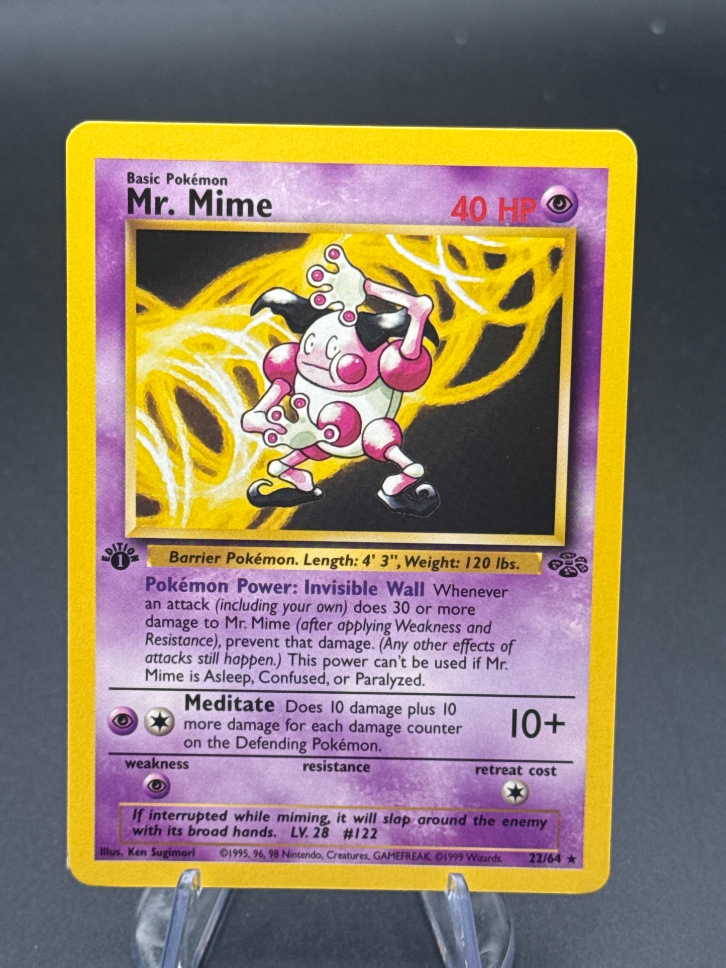 Pokémon TCG: 1999 1st edition Mr. Mime 22/64  - Jungle