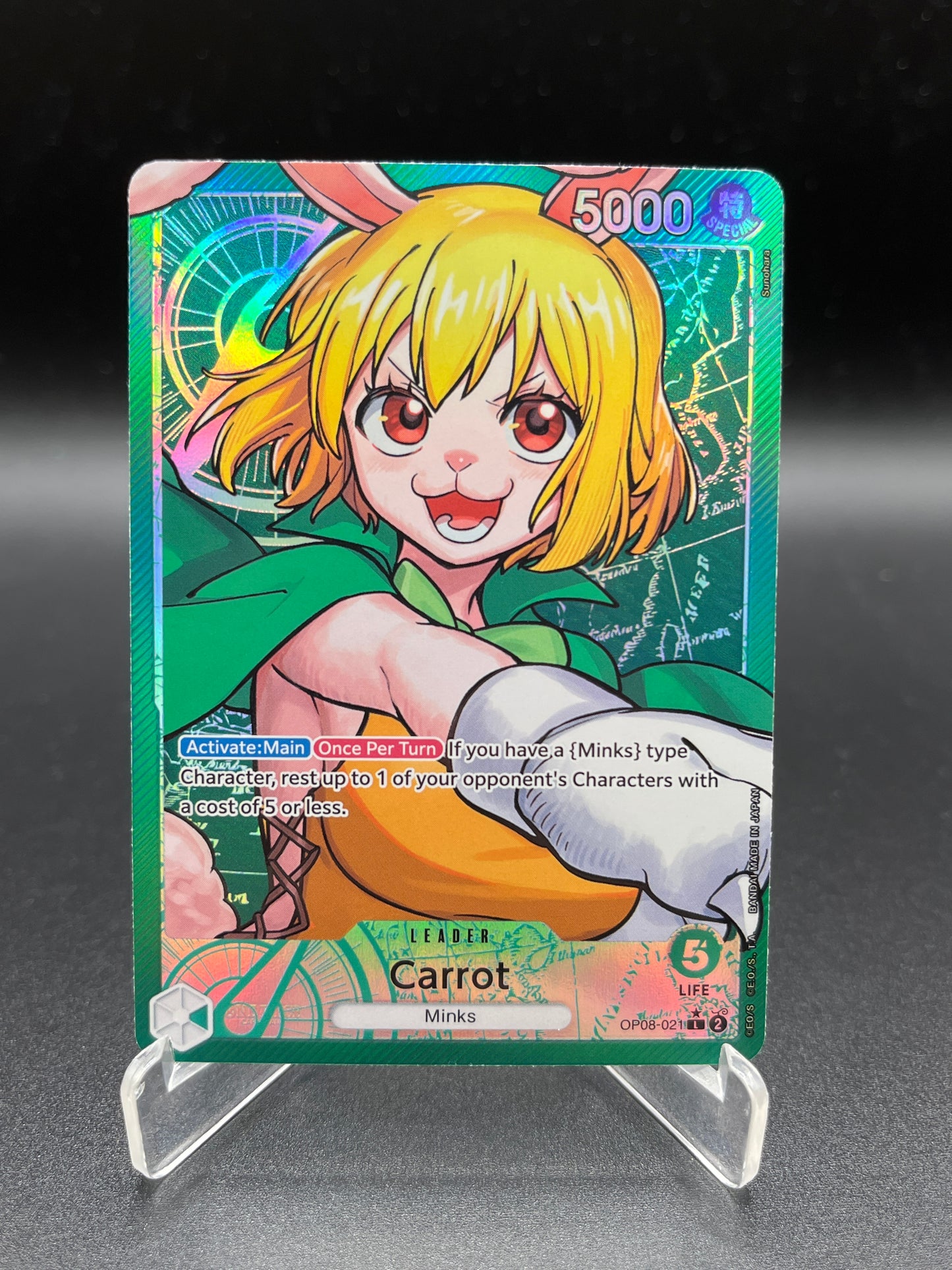 One Piece TCG: Carrot OP08-021 L PAR Two Legends