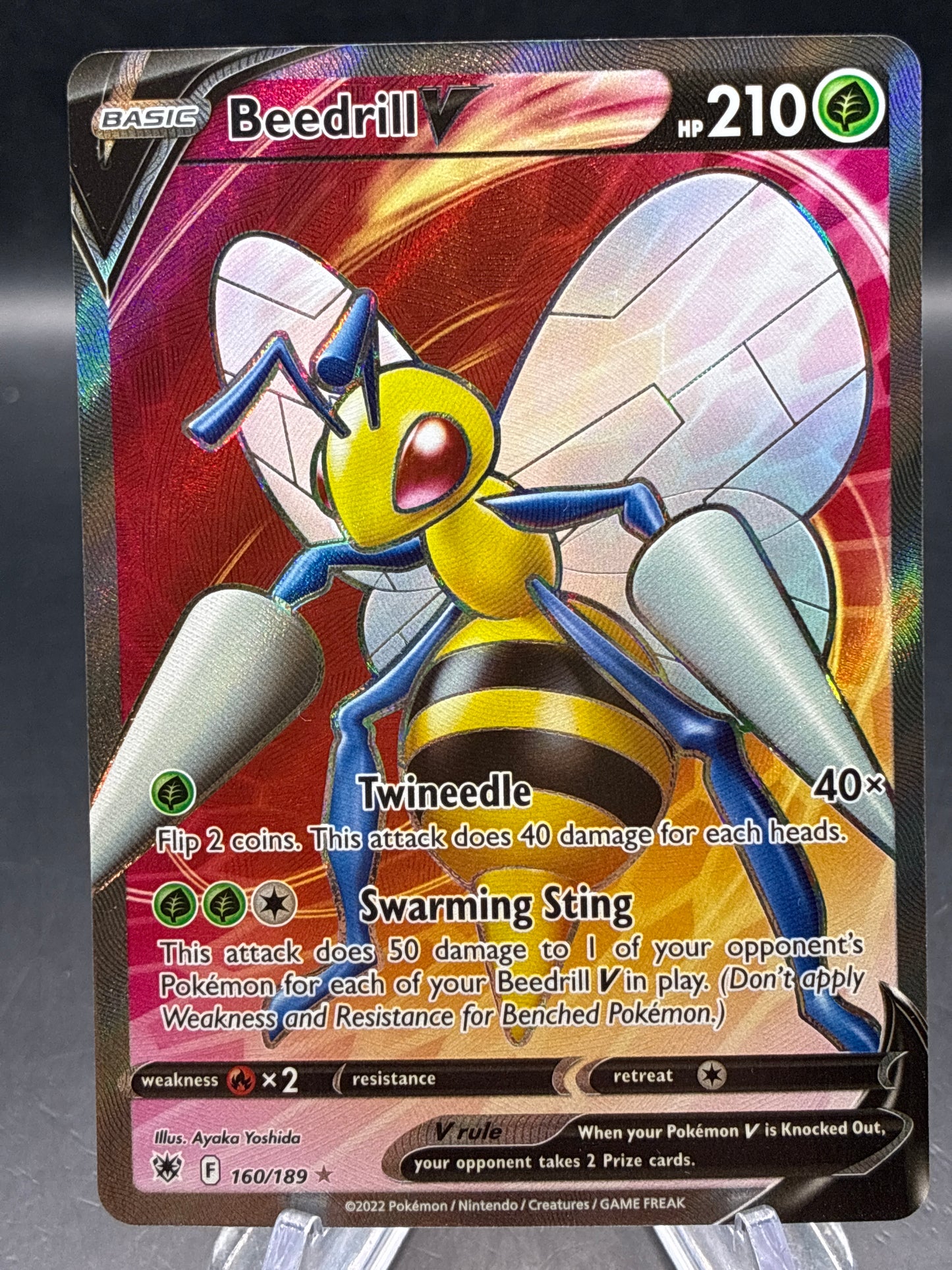 Pokémon TCG: 2022 - Beedrill V - 160/189 - SWSH: Astral Radiance