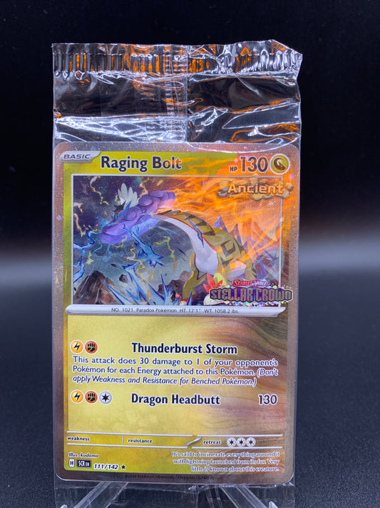 Pokémon TCG: 2024 Raging Bolt (Cosmo Holo) (Best Buy Exclusive) 111/142 - Miscellaneous Cards & Products Sealed