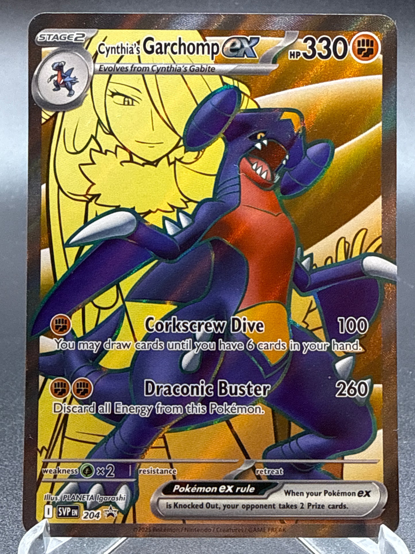 Pokémon TCG: 2025 Cynthia's Garchomp ex - #204 - SV: Promos