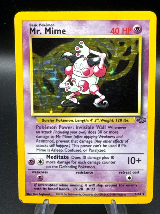 Pokémon TCG: 1999 - Mr. Mime 6/64 -  Jungle Holo