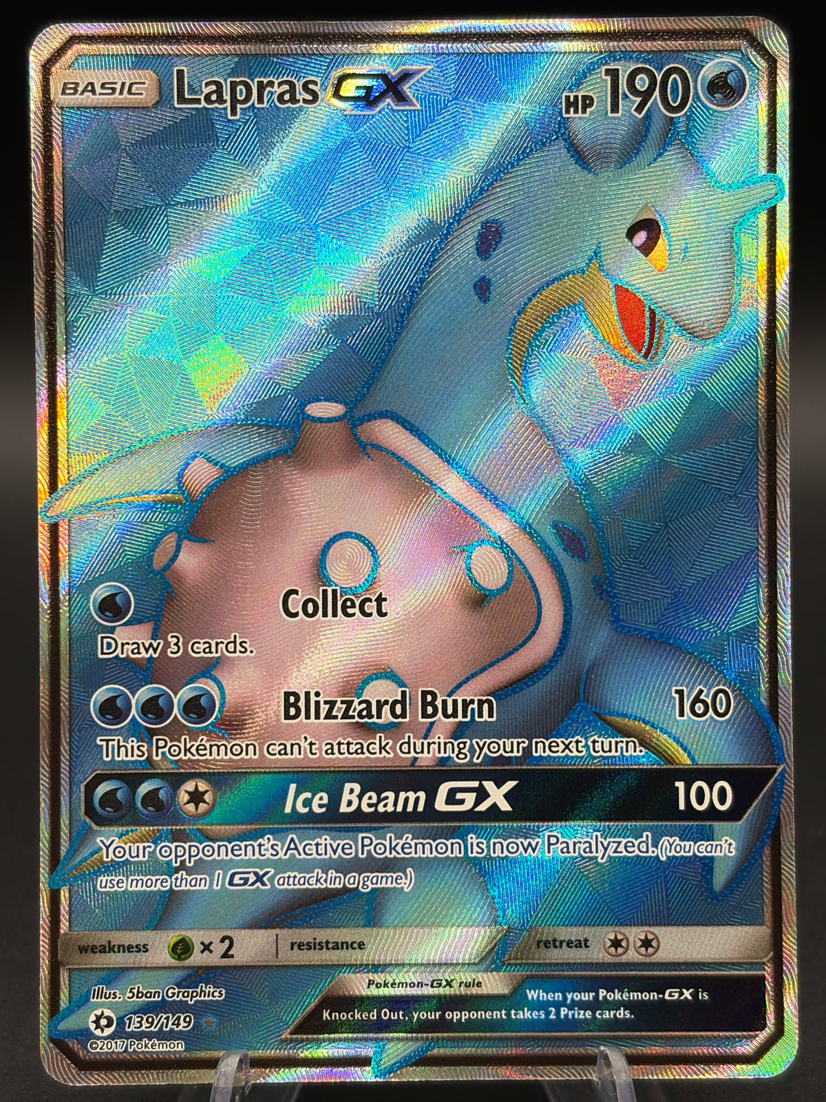 Pokémon TCG: 2017 Lapras GX 139/149 SM: Base Set