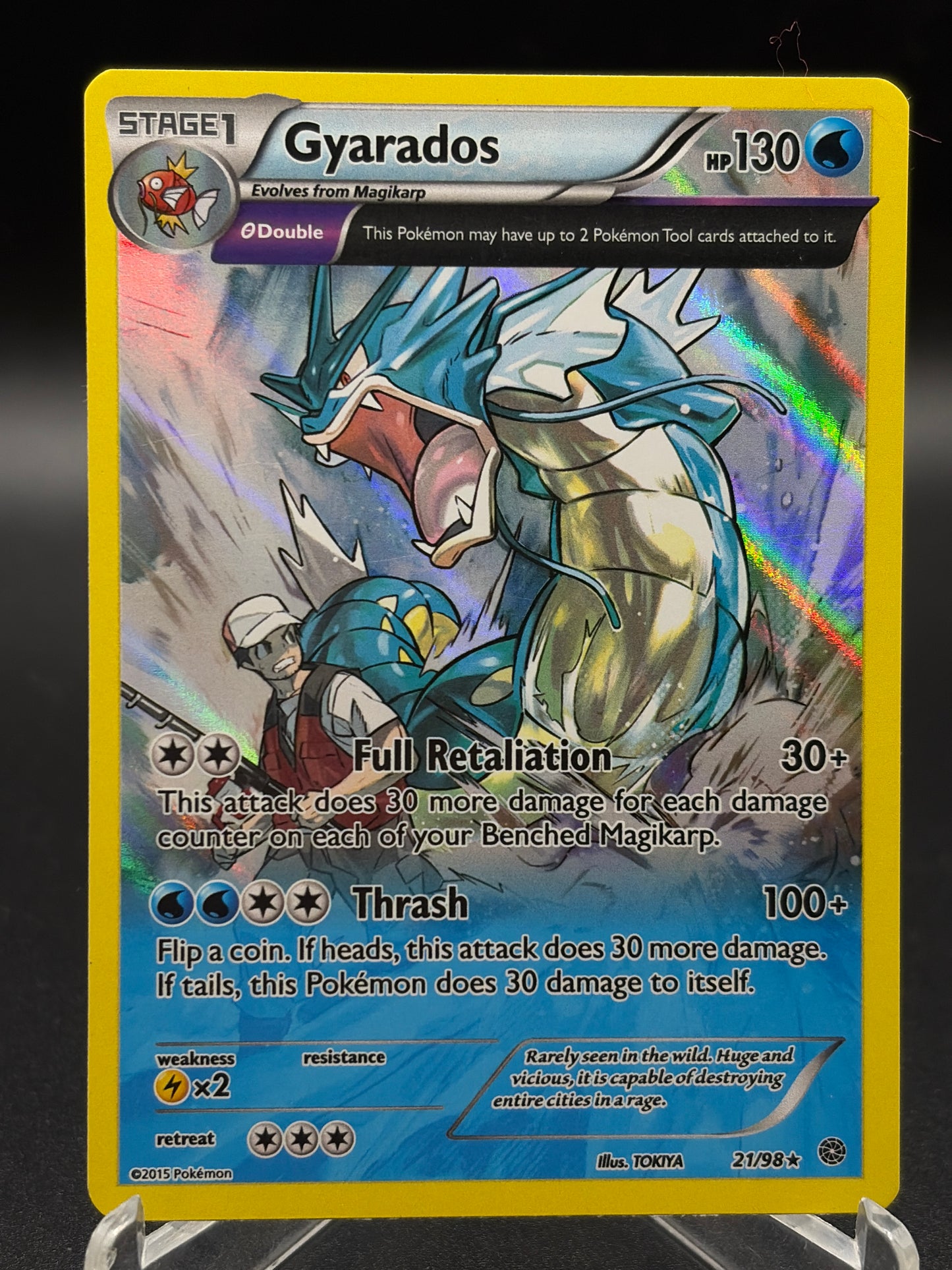 Pokémon TCG: 2015 Gyarados 21/98 XY: Ancient Origins Cosmos Holo