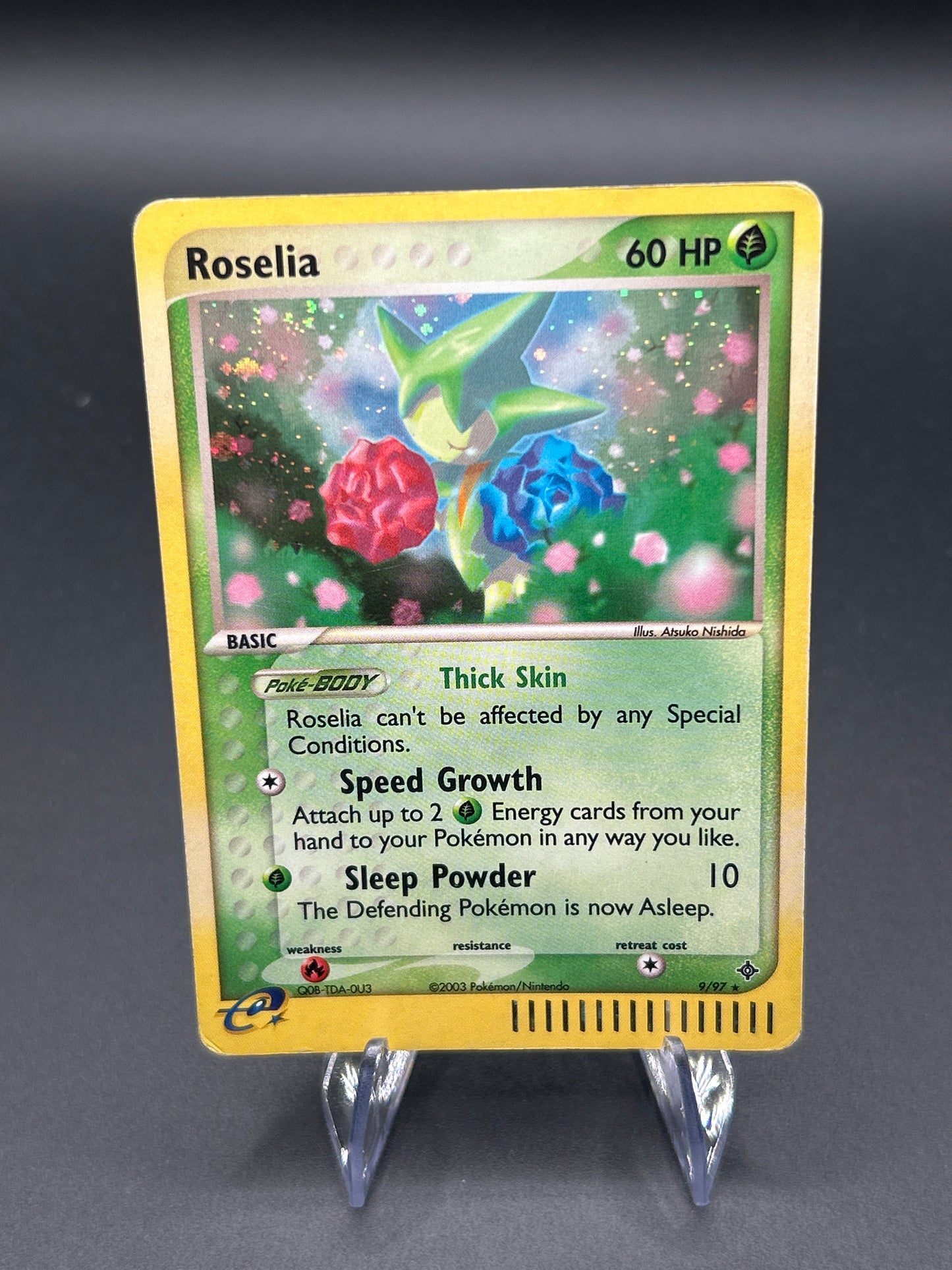 Pokémon TCG: 2003 Roselia 9/97 EX: Dragon Holo - HP