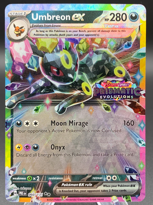 Pokémon TCG: 2025 Umbreon ex - 060/131 - SV: Prismatic Evolutions Stamped