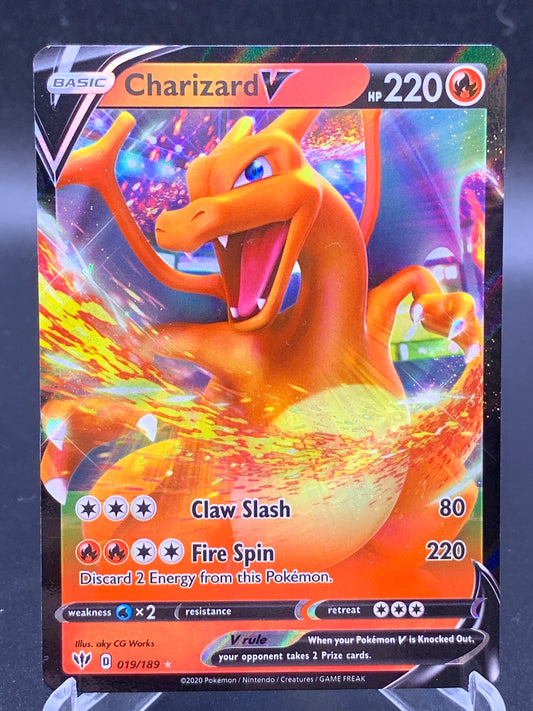 Pokémon TCG: 2022 Charizard V 019/189 S&S: Darkness Ablaze