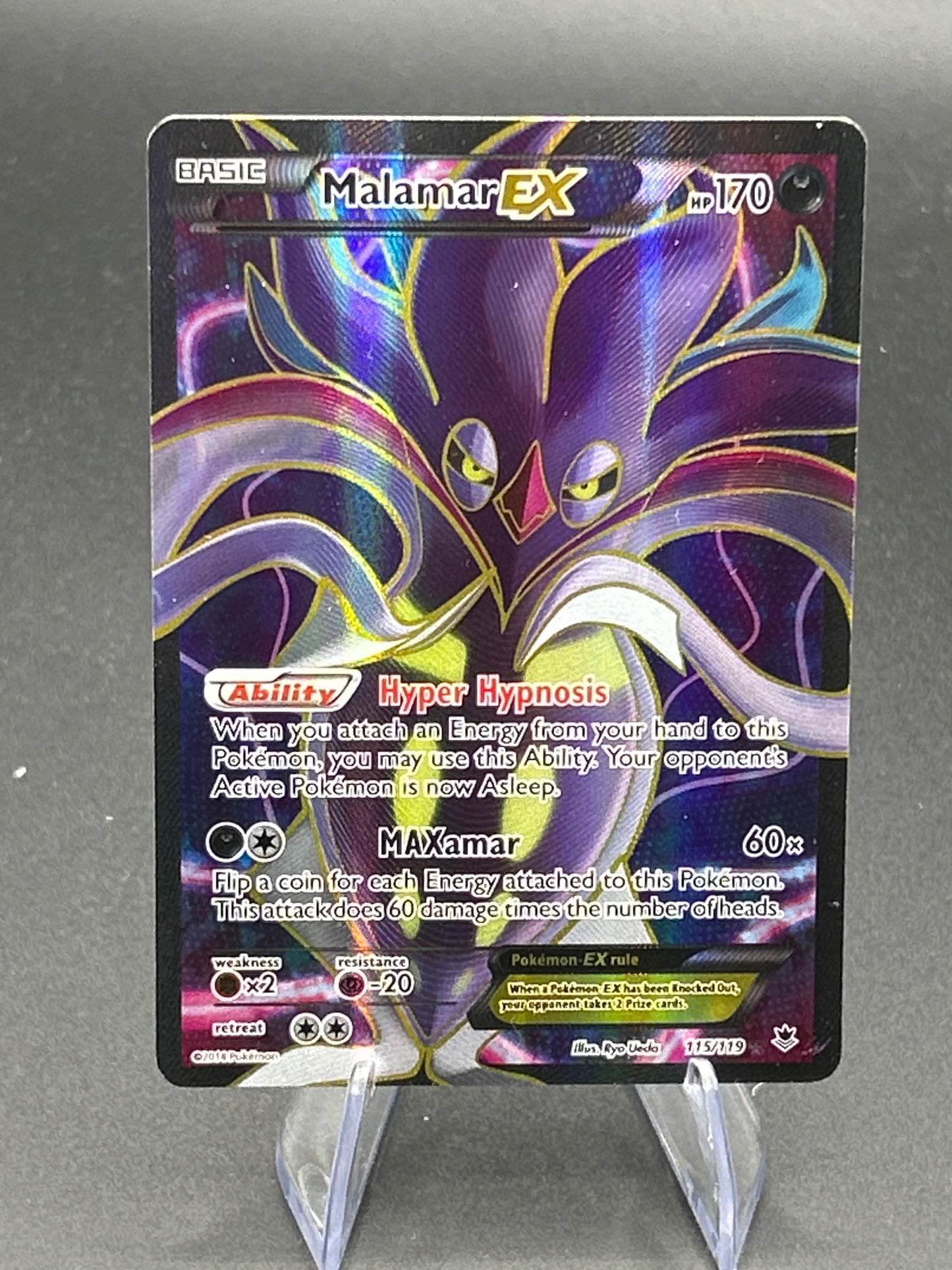 Pokémon TCG: 2014 Malamar Ex - 115/119 - XY: Phantom Forces - HP