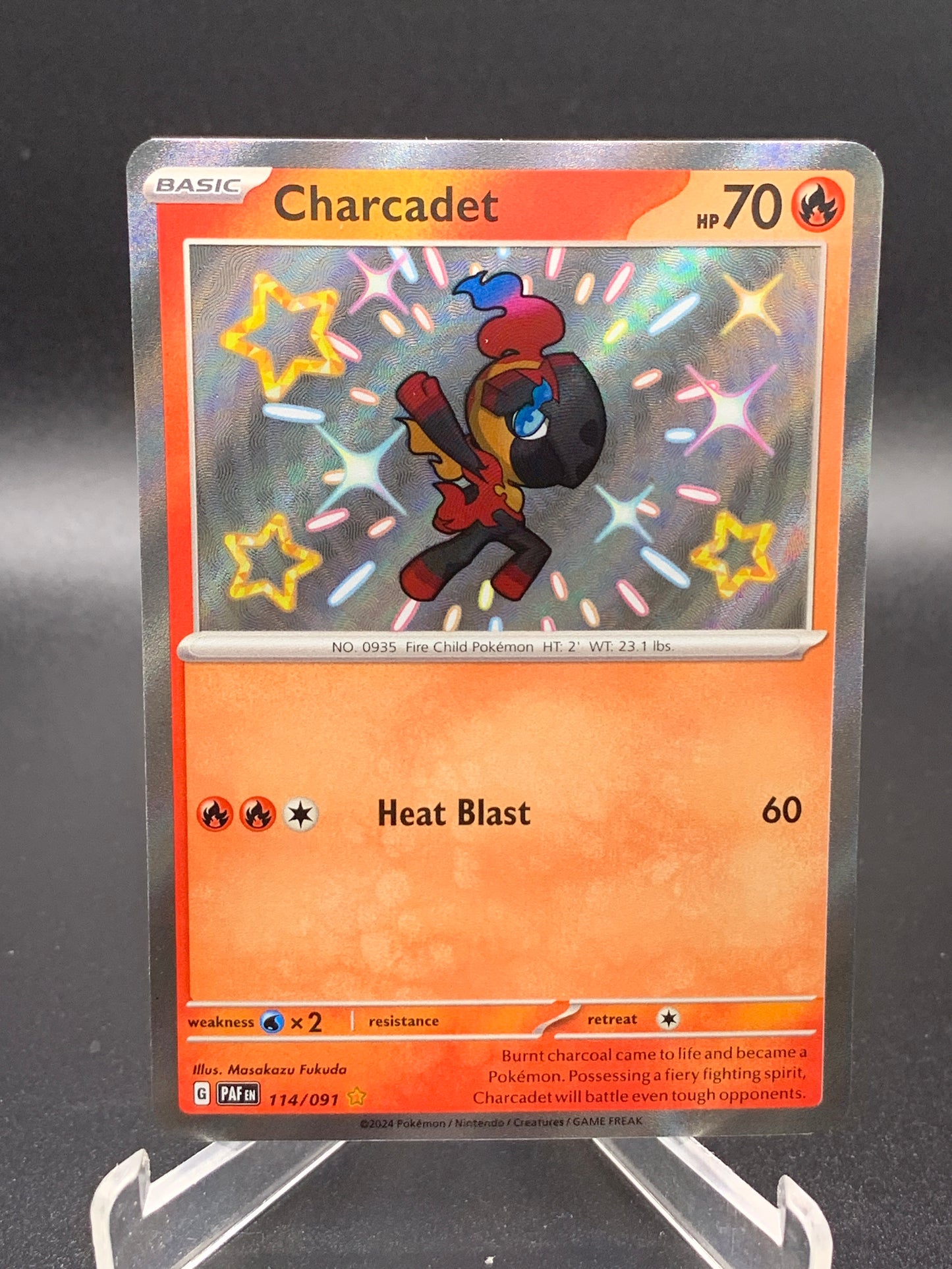 Pokémon TCG: 2024 Charcadet - 114/091 - SV: Paldean Fates Baby Shiny
