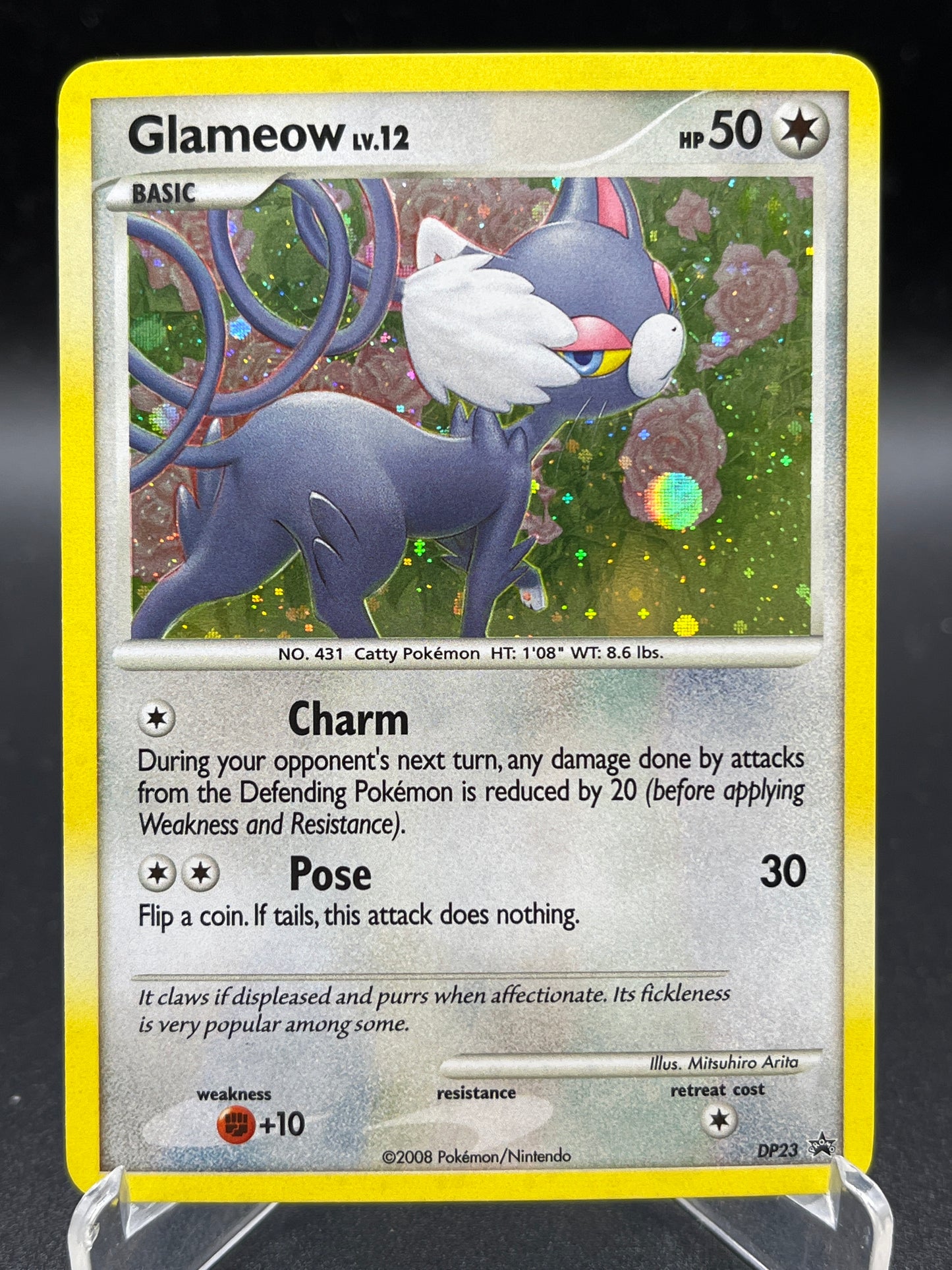 Pokémon TCG: 2008 Glameow Lv.12 DP23 Diamond and Pearl Promo