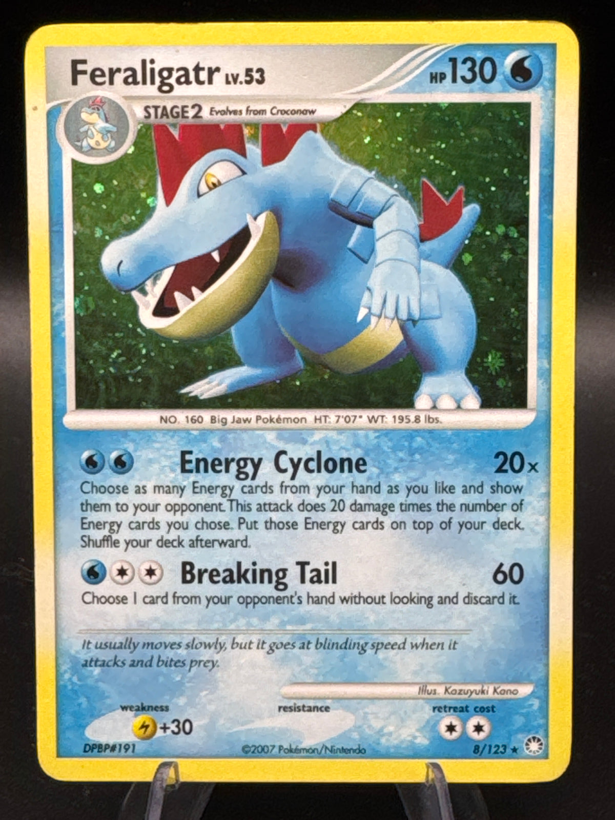 Pokémon TCG: 2007 Feraligatr 8/123 - Mysterious Treasures Holo