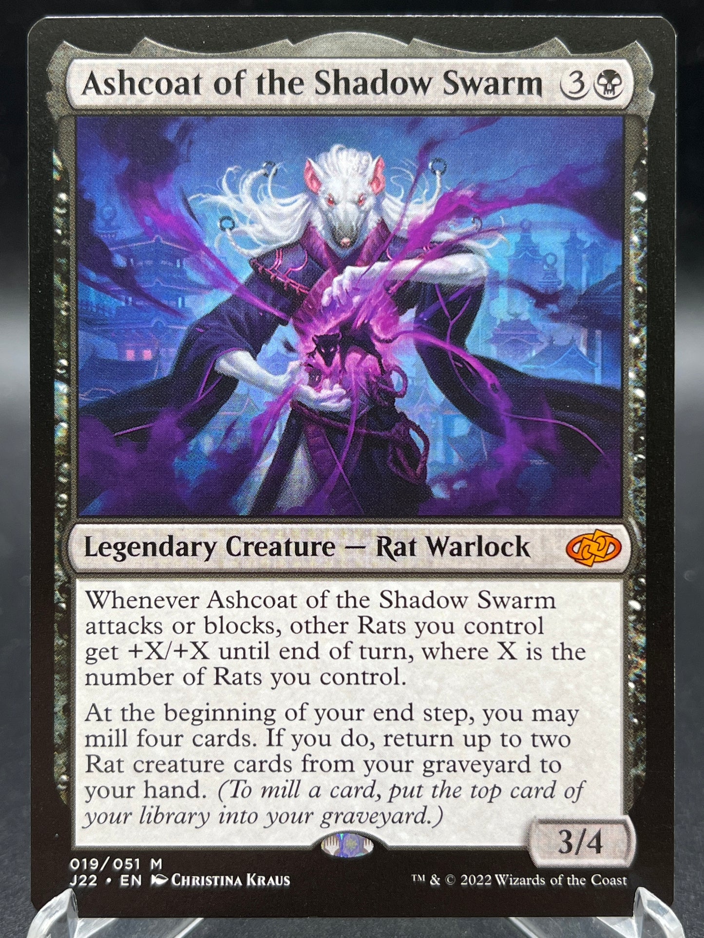 MTG TCG: Ashcoat of the Shadow Swarm 019/051 M - Jumpstart 2022