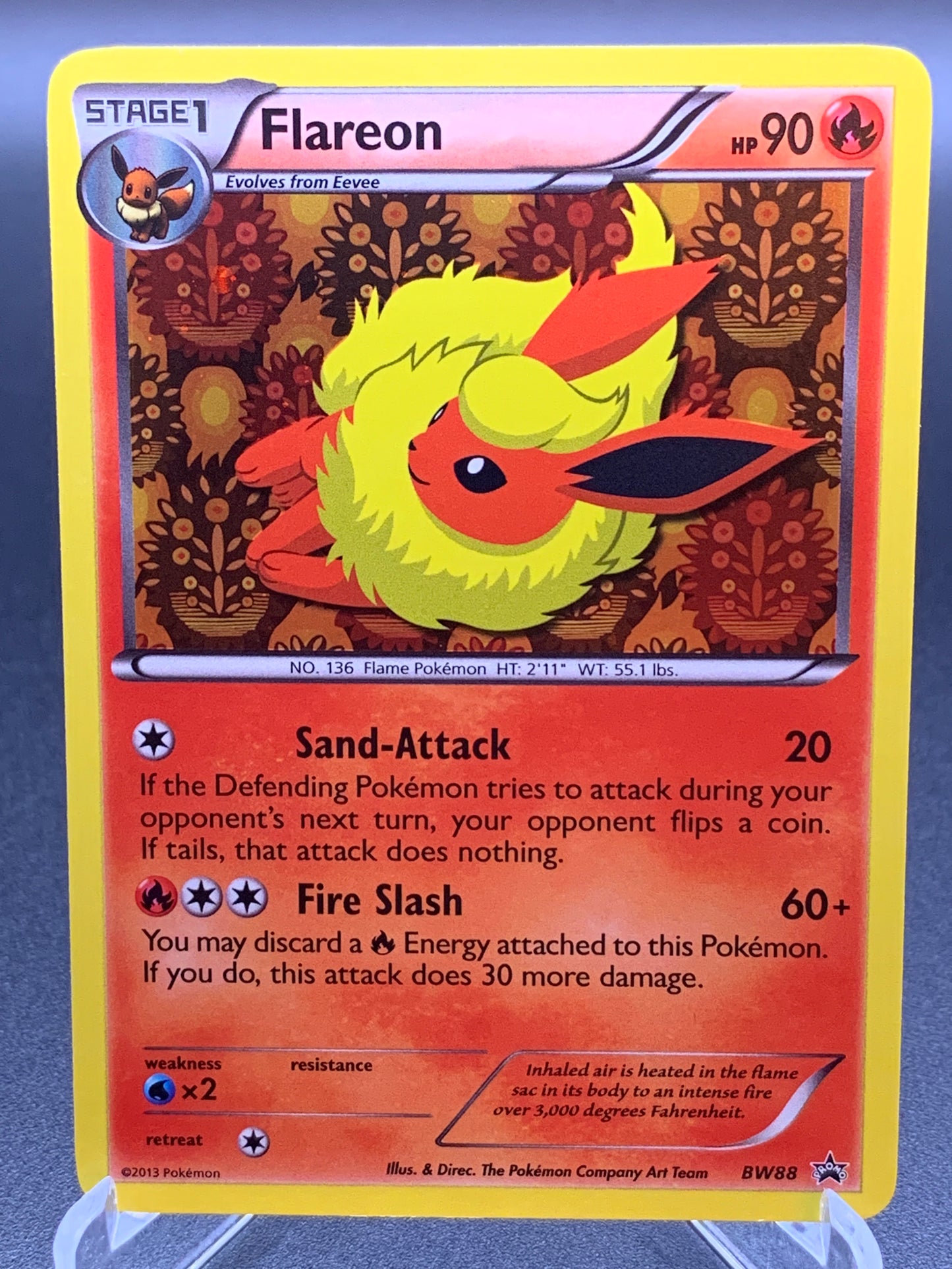 Pokémon TCG: 2013 Flareon BW88 BW: Black & White Promos
