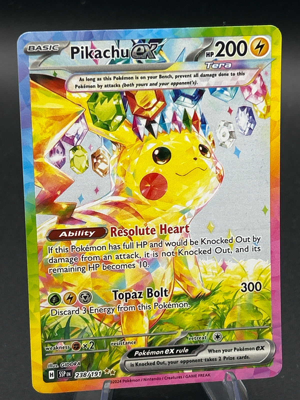 Pokémon TCG 2024 Pikachu ex 238/191 S&V: Surging Sparks